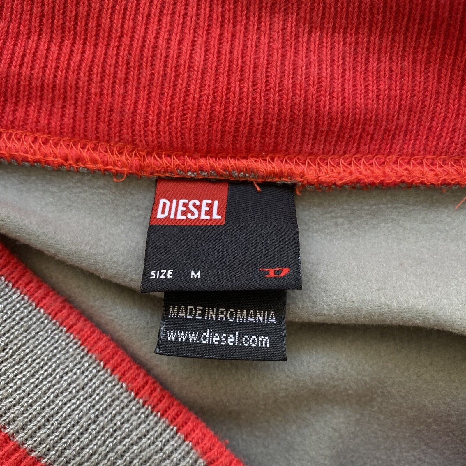 Diesel Diesel Mens Jacket Gray Red Sweat Jacket Tour Security Size Size US M / EU 48-50 / 2 - 10 Thumbnail