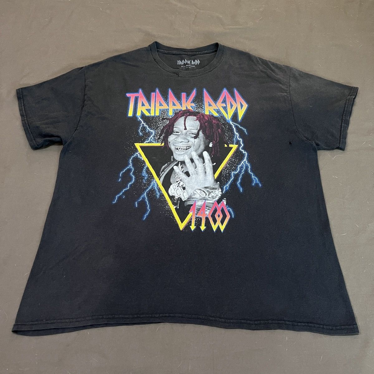 Rap Tees × Trippie Redd Trippie Redd 1400 Promo Tee XL Faded Size US XL / EU 56 / 4 - 2 Thumbnail