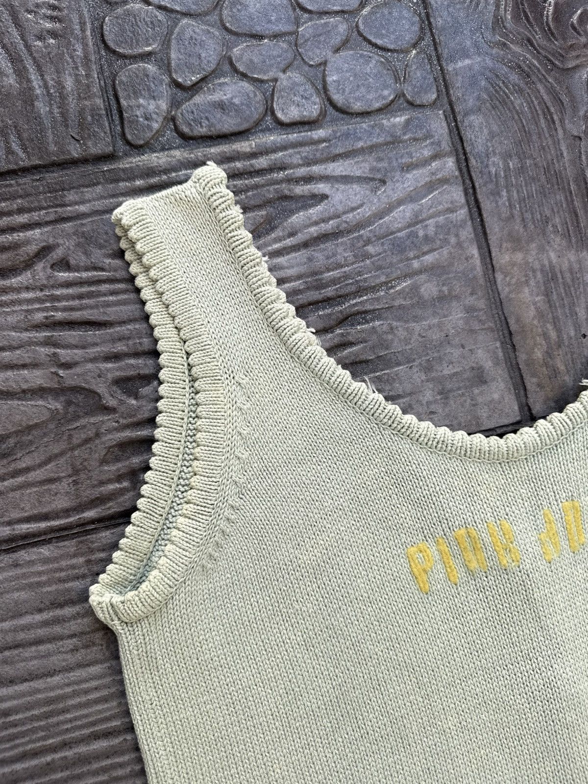 Pink House Vintage Rare PINK HOUSE Knitted Tank Top Back Button Size M / US 6-8 / IT 42-44 - 4 Thumbnail