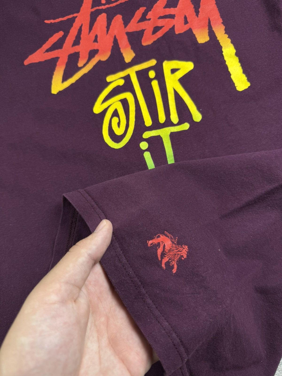 Stussy STUSSY Stir It Up! Cherry Logo Red Mexico USA Rap 90S Hip Hop T Shirt Tee Jersey Size US M / EU 48-50 / 2 - 7 Thumbnail
