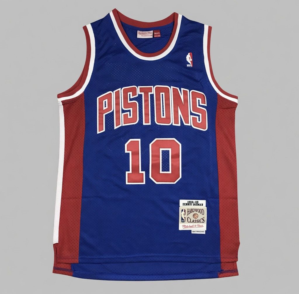 NBA Retrò Maglia Basket - Dennis Rodman Detroit Pistons #10 - M Size US M / EU 48-50 / 2 - 1 Thumbnail
