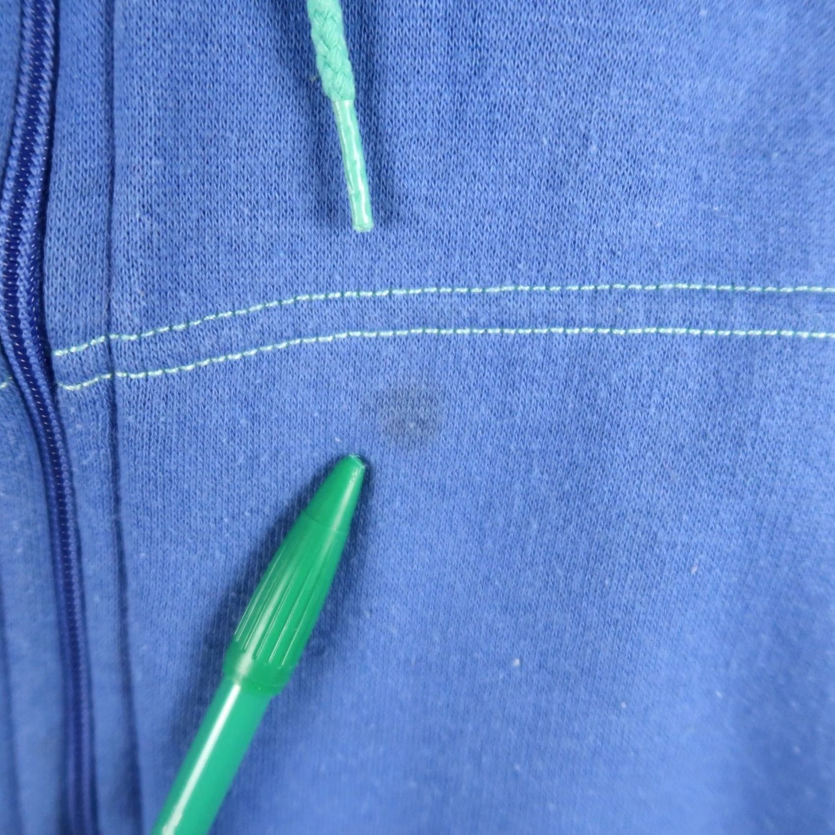 Nike Vintage Nike Full Zip Hoodie Sweatshirt Blue Women L Large Jacket Size L / US 10 / IT 46 - 5 Thumbnail