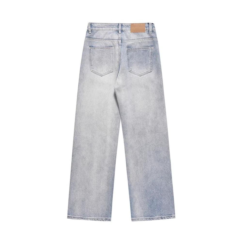 Japanese Brand × Jean Street American i loose versatile washed straight jeans Size US 32 / EU 48 - 2 Thumbnail