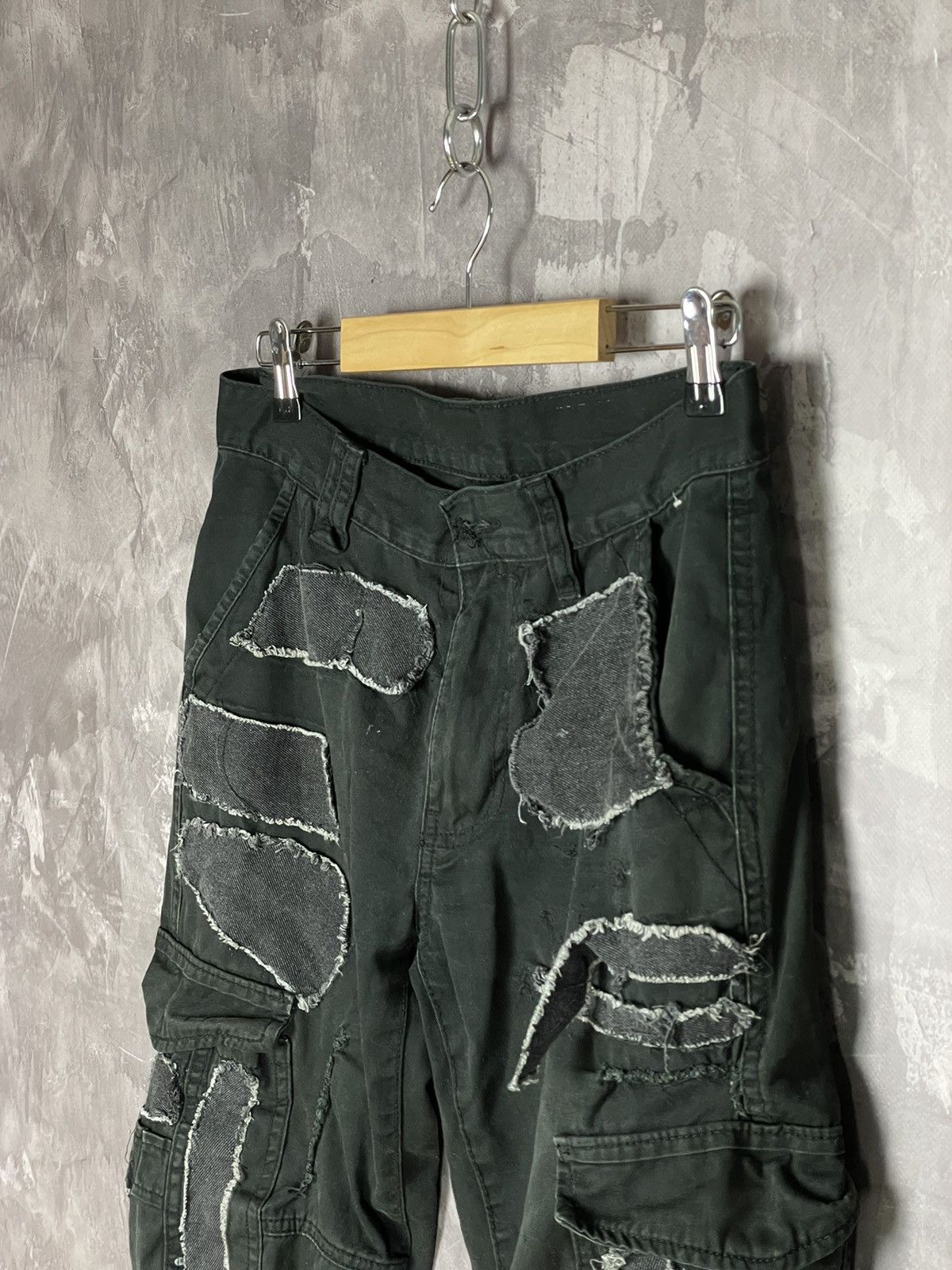 Japanese Brand Vintage Cargo Pant Patchwork y2k affliction Style Size US 29 - 4 Thumbnail
