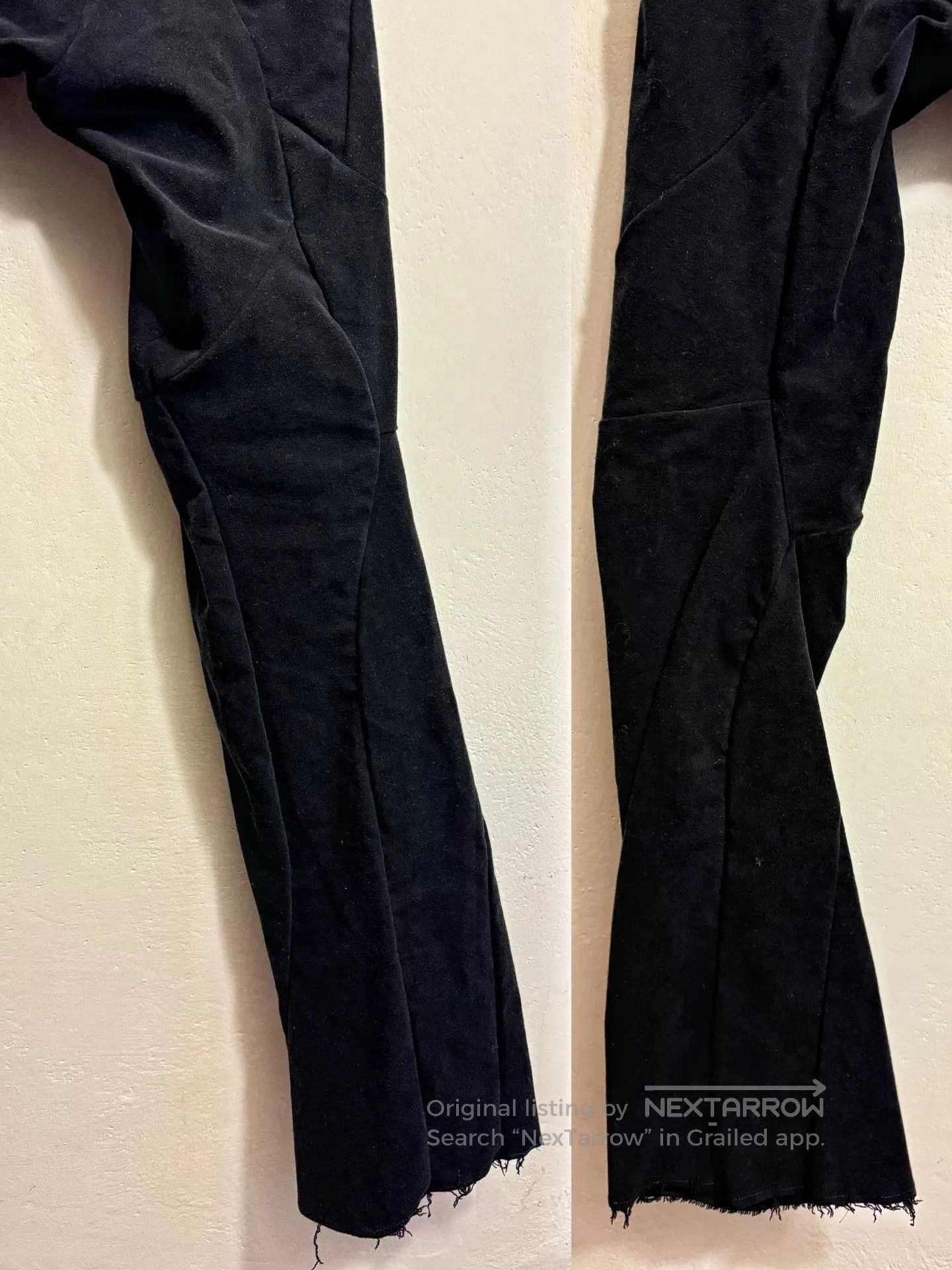 Leon Emanuel Blanck Leon Emanuel Blanck Black 3D Flared Pants. Size US 34 / EU 50 - 4 Thumbnail