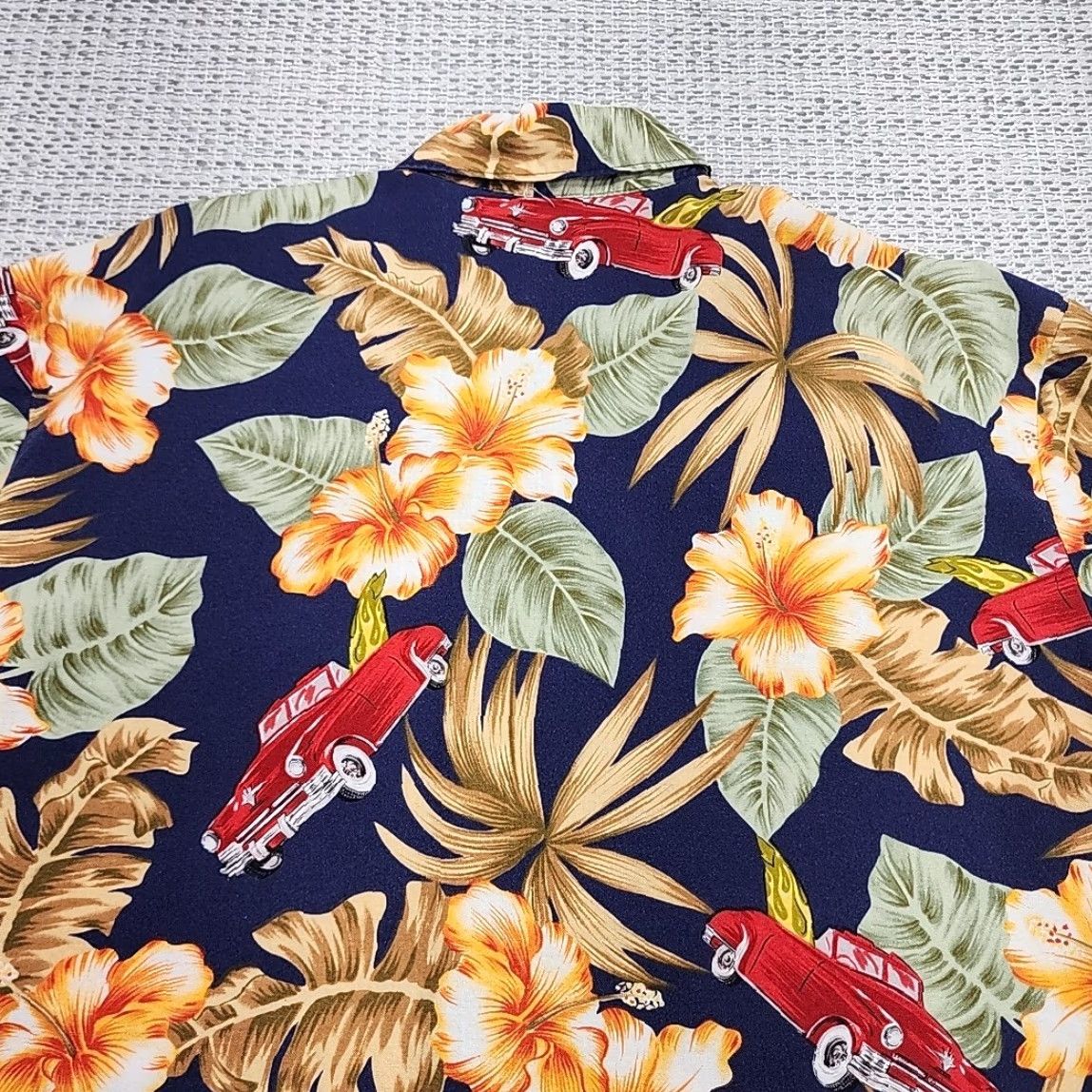 Vintage VINTAGE Alan Stuart Hawaiian Shirt Mens L Button Up Short Sleeve Floral USA Made Size US L / EU 52-54 / 3 - 6 Thumbnail
