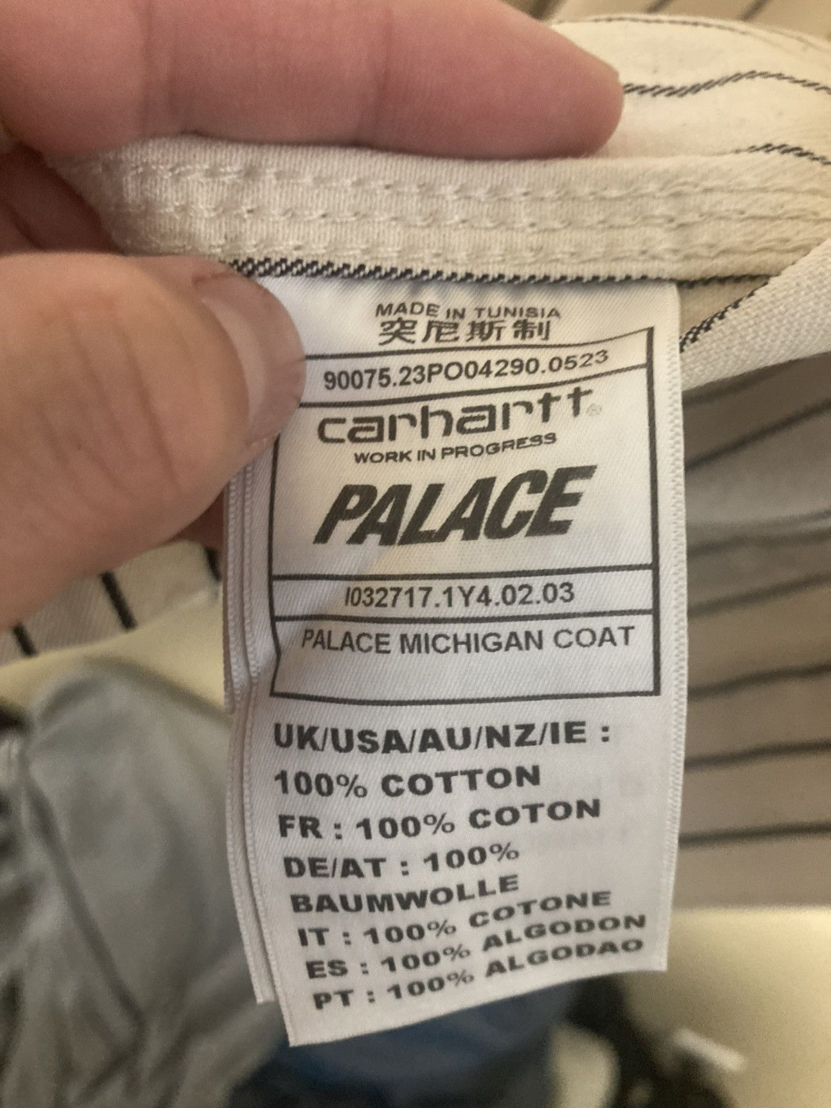 Carhartt Wip × Palace Palace x carhartt Wip Michigan coat black wax size M Size US M / EU 48-50 / 2 - 5 Thumbnail