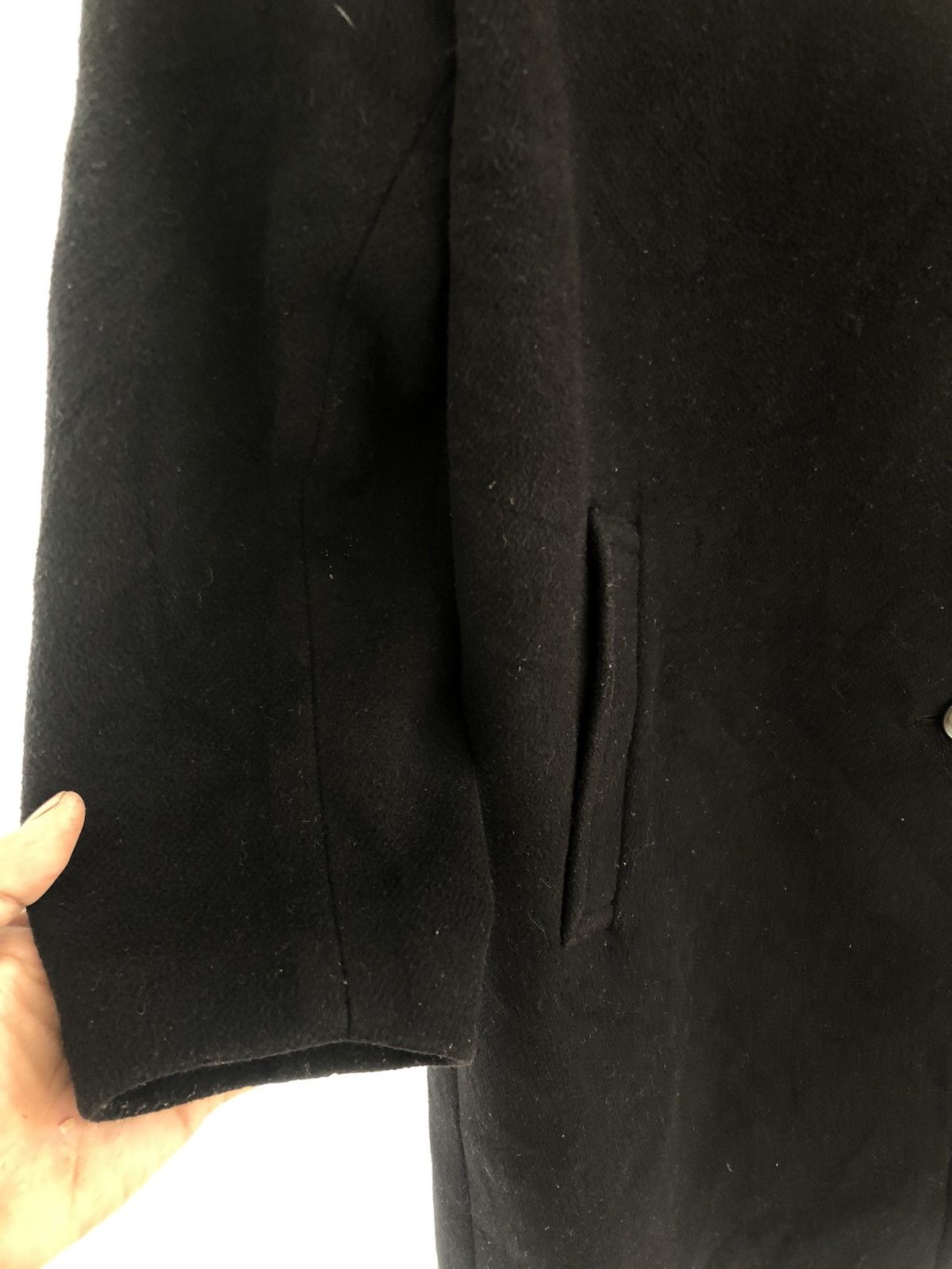 Designer × Japanese Brand × URBAN RESEARCH DOORS The Urban Research Heavy Wool Long Coats Hoodie Size US M / EU 48-50 / 2 - 4 Thumbnail