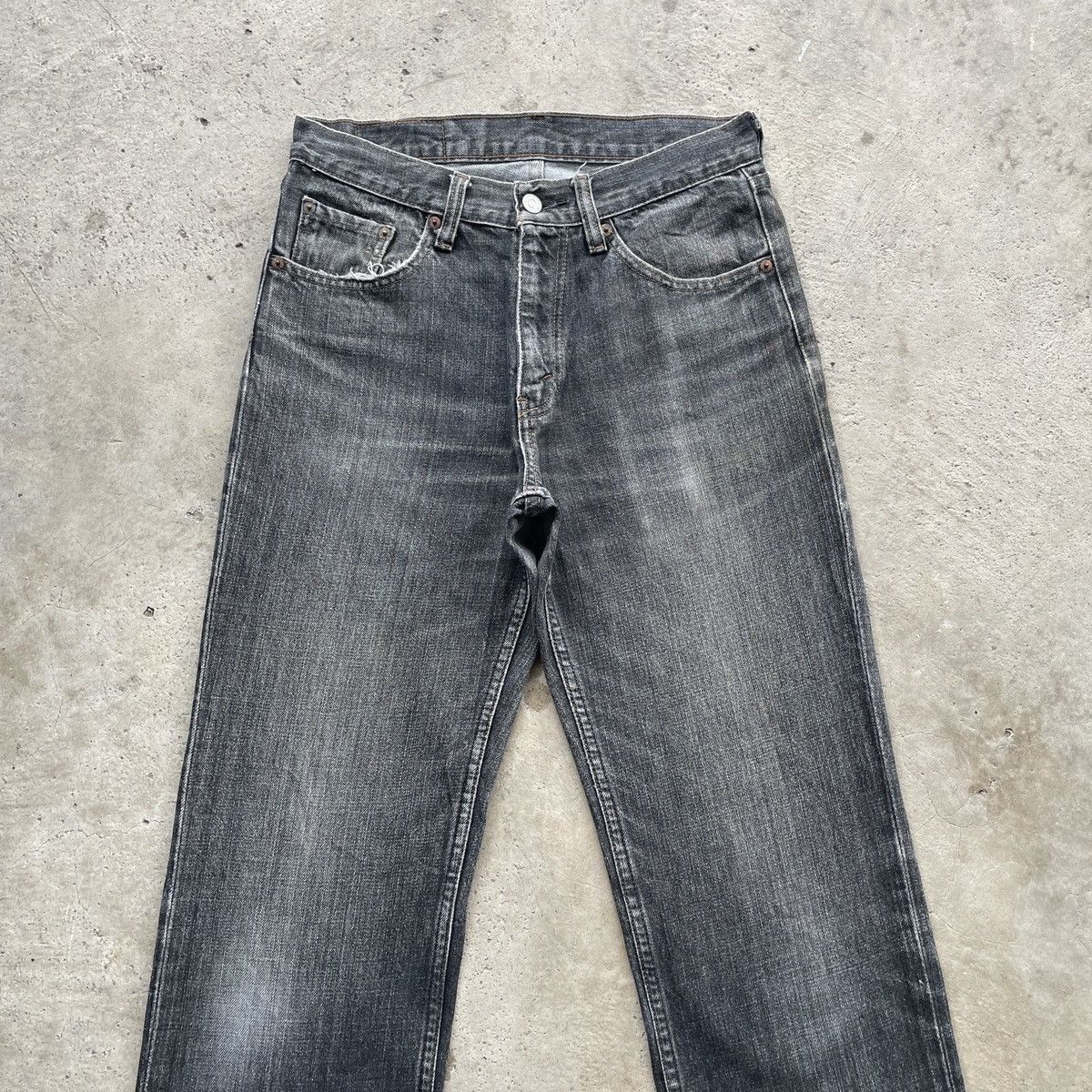 Levi's Vintage Clothing W29 Vintage Levi’s 533 Black Faded Jeans Denim Pants Size US 29 - 3 Thumbnail