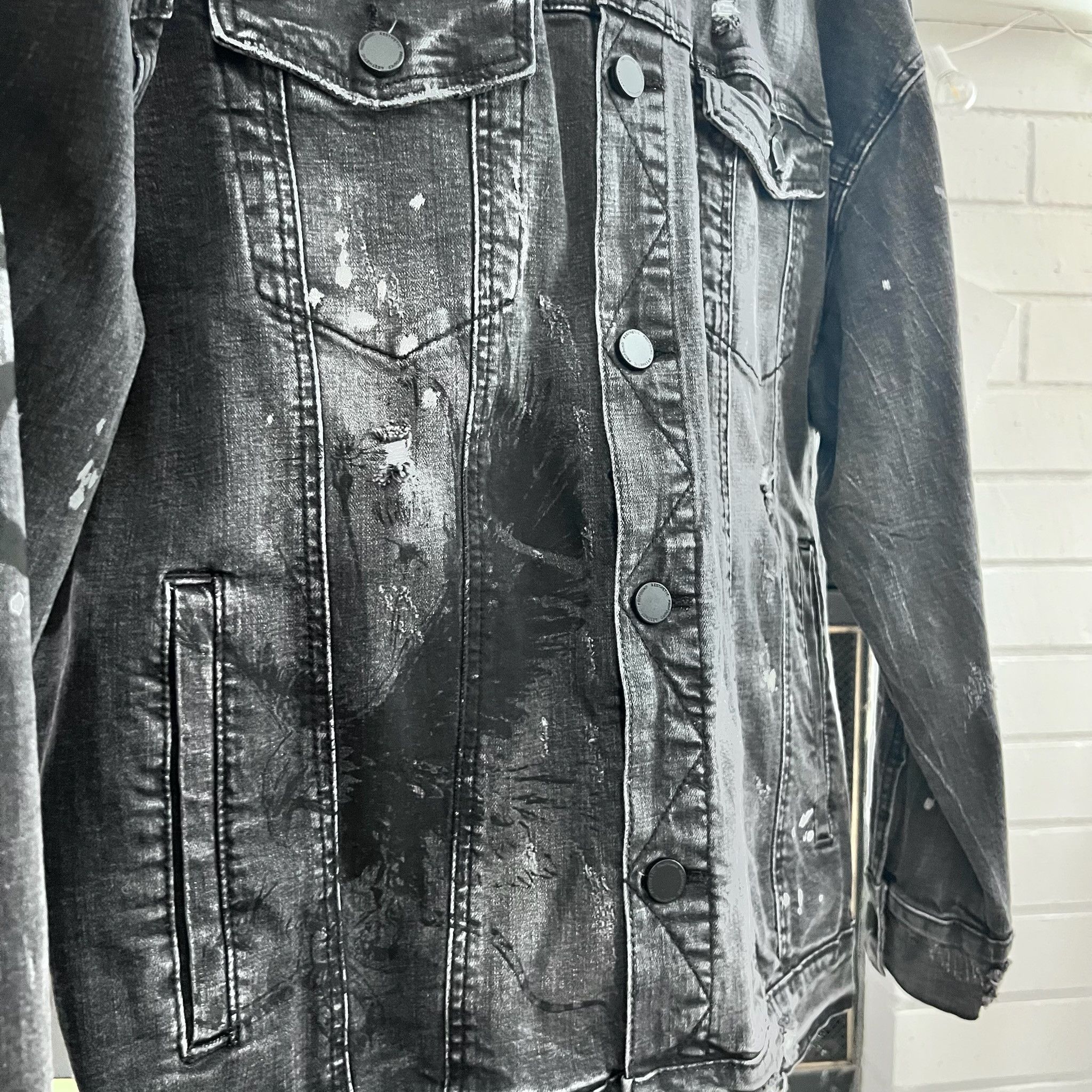 Profound Aesthetic Profound Aesthetic Distressed Tattooed Style Denim Jacket Size US L / EU 52-54 / 3 - 2 Thumbnail