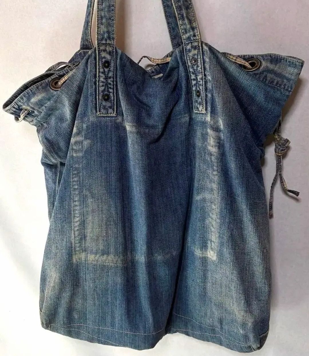Porter Classic Vintage Rare Porter Classic Large Denim Totebag Size ONE SIZE - 4 Thumbnail