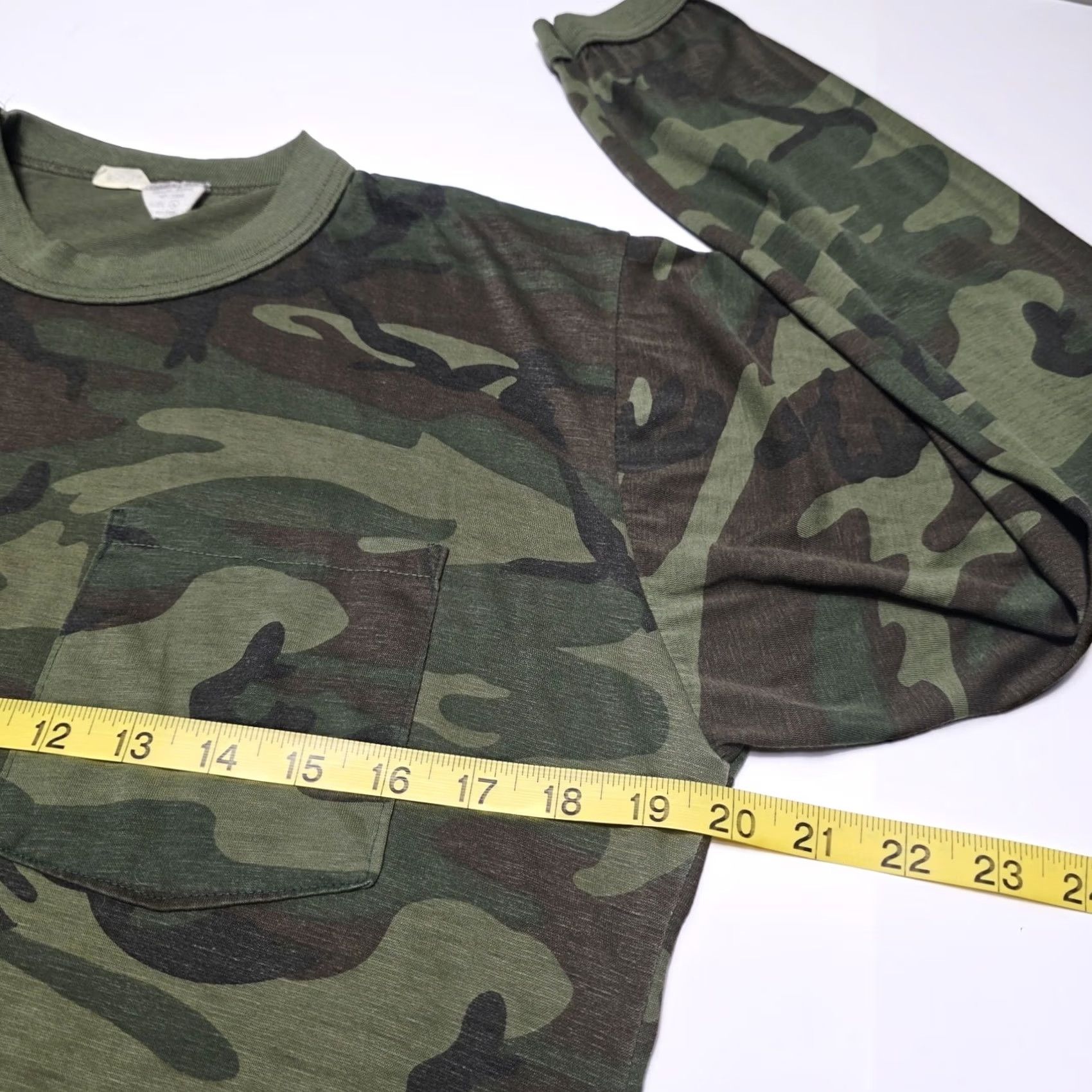 Vintage VINTAGE Camouflage Longsleeve 80s Single Stitch Men's Large Military Adult Large Shirt Size US L / EU 52-54 / 3 - 4 Thumbnail