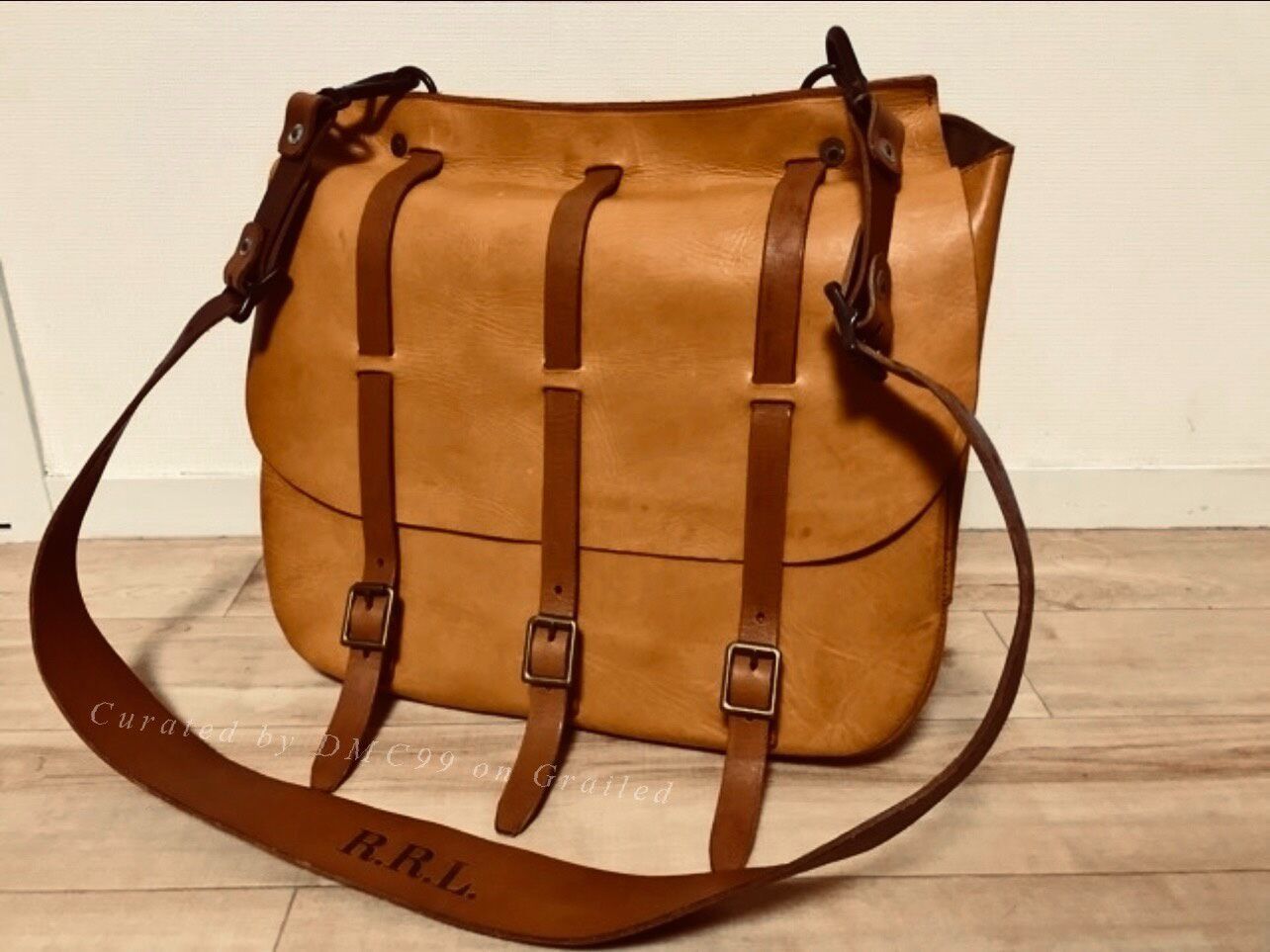 RRL Ralph Lauren RRL Vintage Leather Messenger Bag Size ONE SIZE - 1 Thumbnail