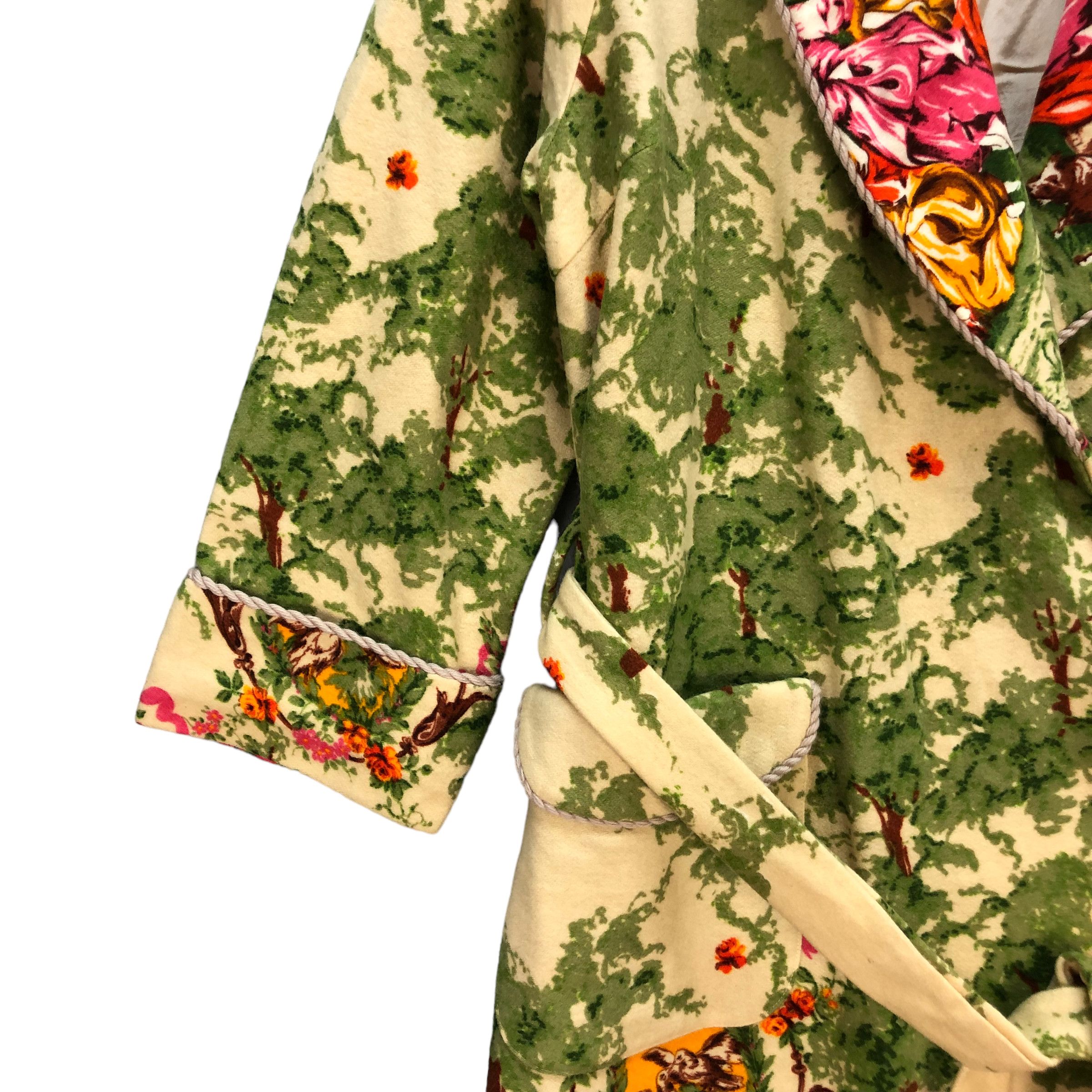 Japanese Brand VINTAGE JAPAN TRADITIONAL FLORAL FULLPRINT ROBES #7368-135 Size M / US 6-8 / IT 42-44 - 4 Thumbnail