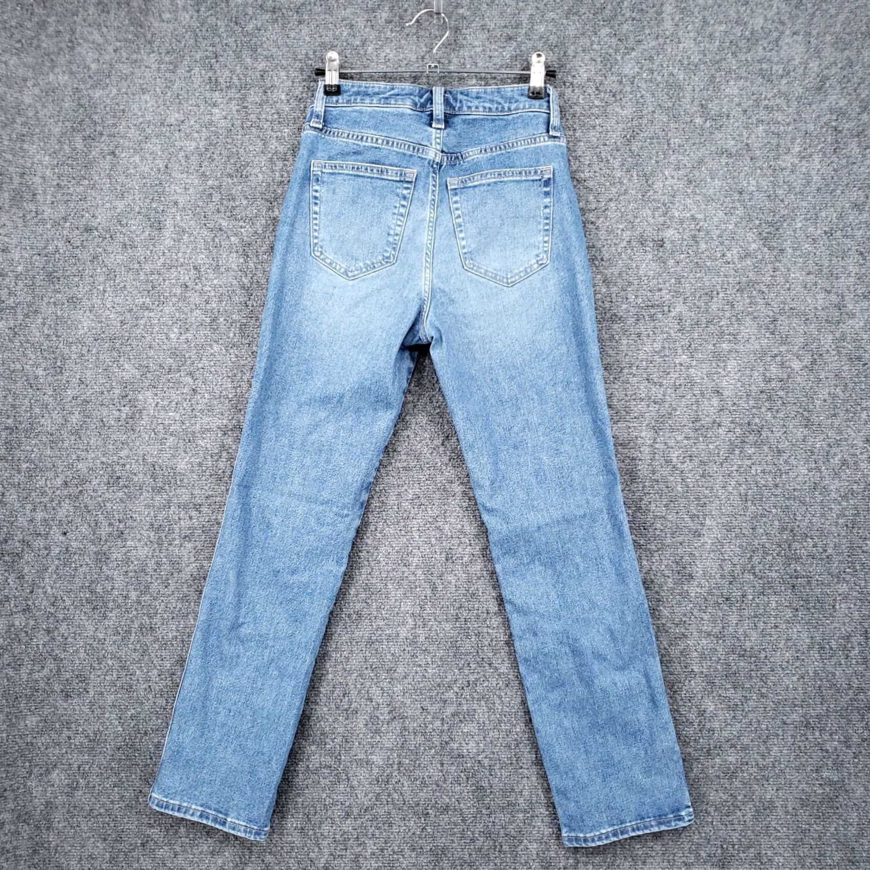Uniqlo Uniqlo Jeans Womens Blue Mid Rise Straight Leg Slim Fit Stretch Denim Size 23 Kaihara Size 40" / US 18 - 2 Thumbnail