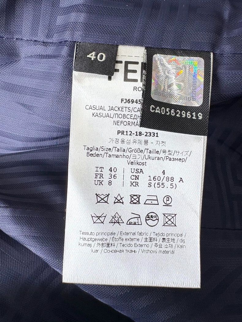 Fendi FENDI Woolen tweed checkered blazer Size XS / US 0-2 / IT 36-38 - 7 Thumbnail
