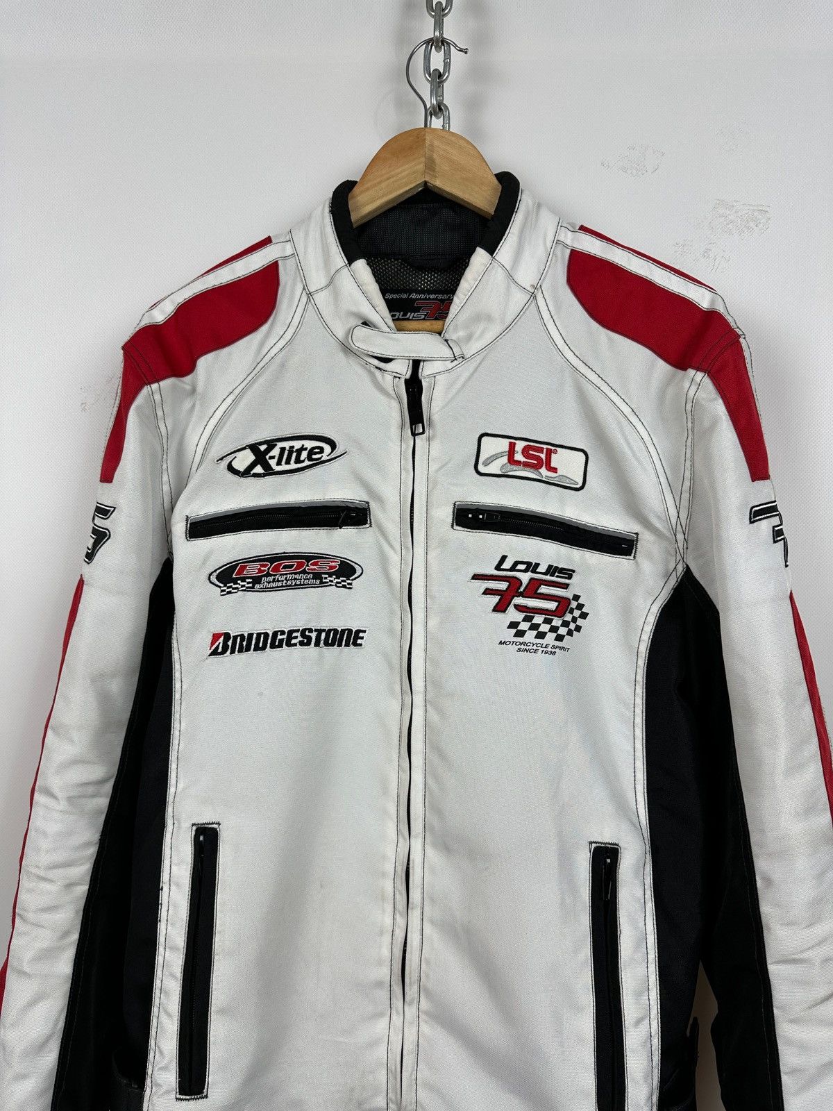 Vintage Vintage Bridgestone Louis 75 Motorcycle Racing Jacket Size US L / EU 52-54 / 3 - 10 Thumbnail