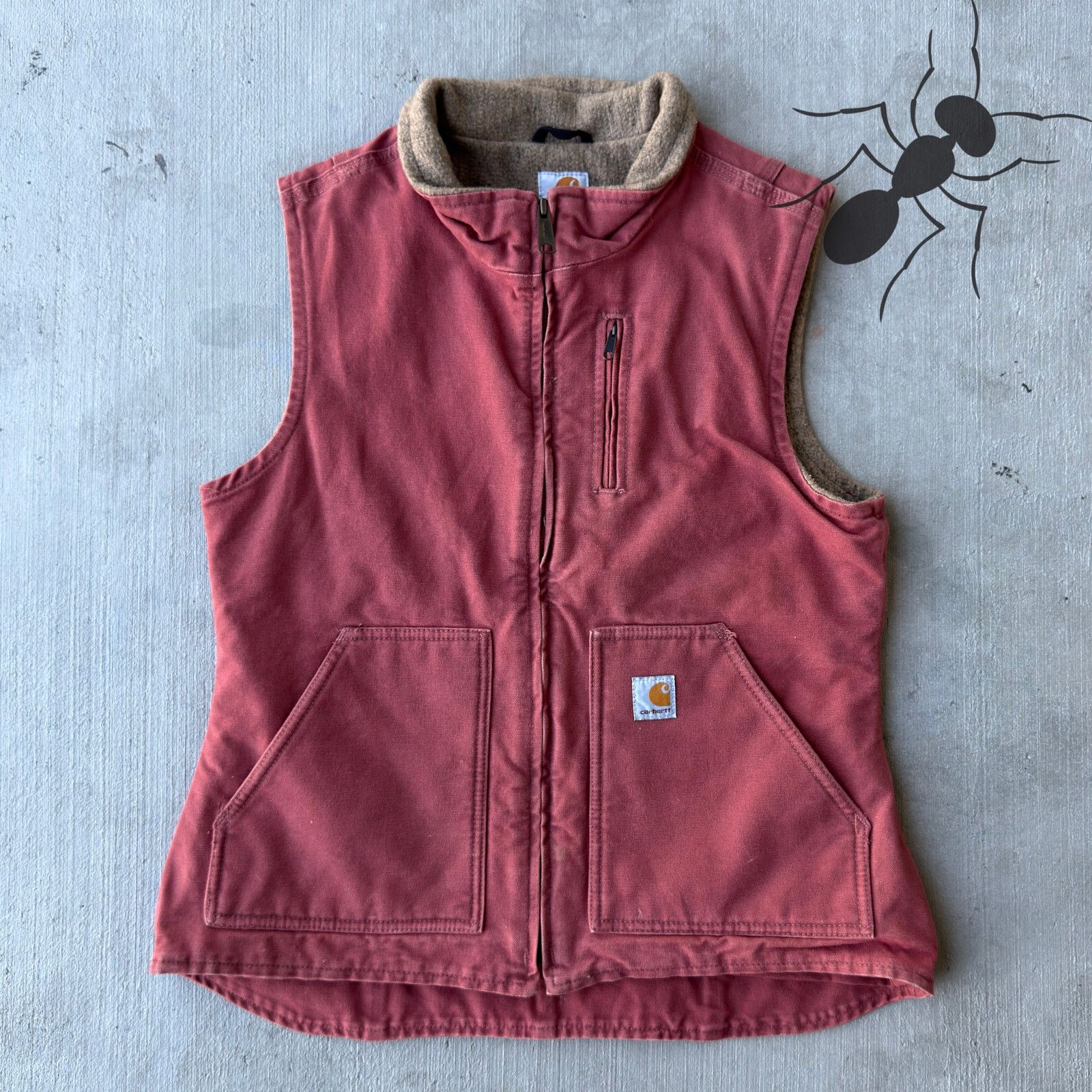 Carhartt × Vintage Carhartt WOMENS WV001 VRS pink work wear vest Size US M / EU 48-50 / 2 - 1 Thumbnail