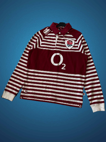 Canterbury of New Zealand Vintage Canterbury England National Rugby Team O2 Polo Size US S / EU 44-46 / 1 - 1 Thumbnail