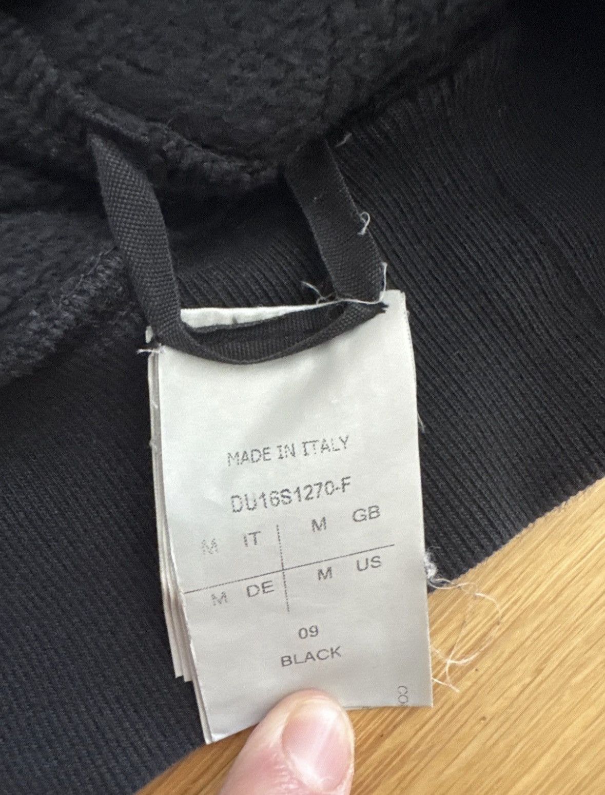Rick Owens Drkshdw Rick Owens Drkshdw Black Sweatshirt Size US M / EU 48-50 / 2 - 4 Thumbnail