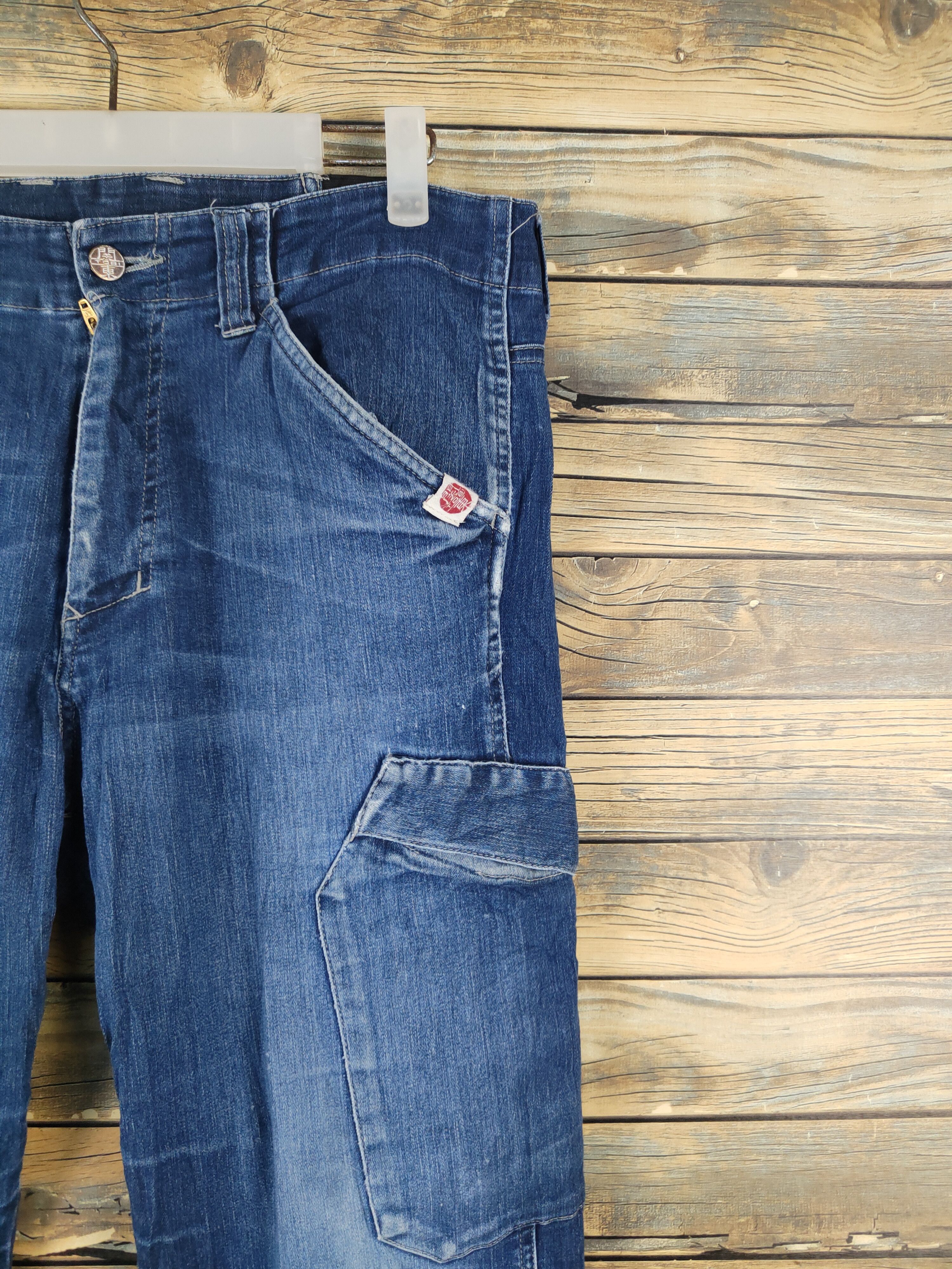 Japanese Brand Japanese Brand Dark Blue Distressed Ripped Jeans #W2084 Size US 34 / EU 50 - 6 Thumbnail