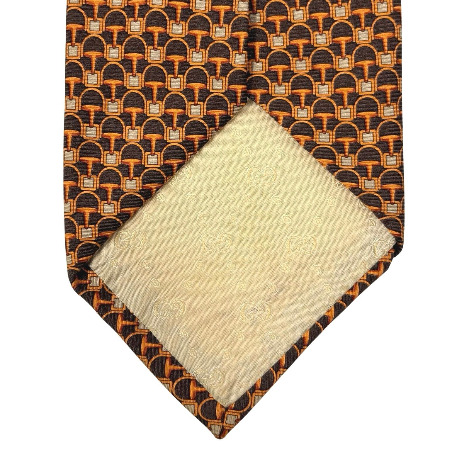 Gucci Gucci Vintage Abstract Pattern Tie Size ONE SIZE - 7 Thumbnail