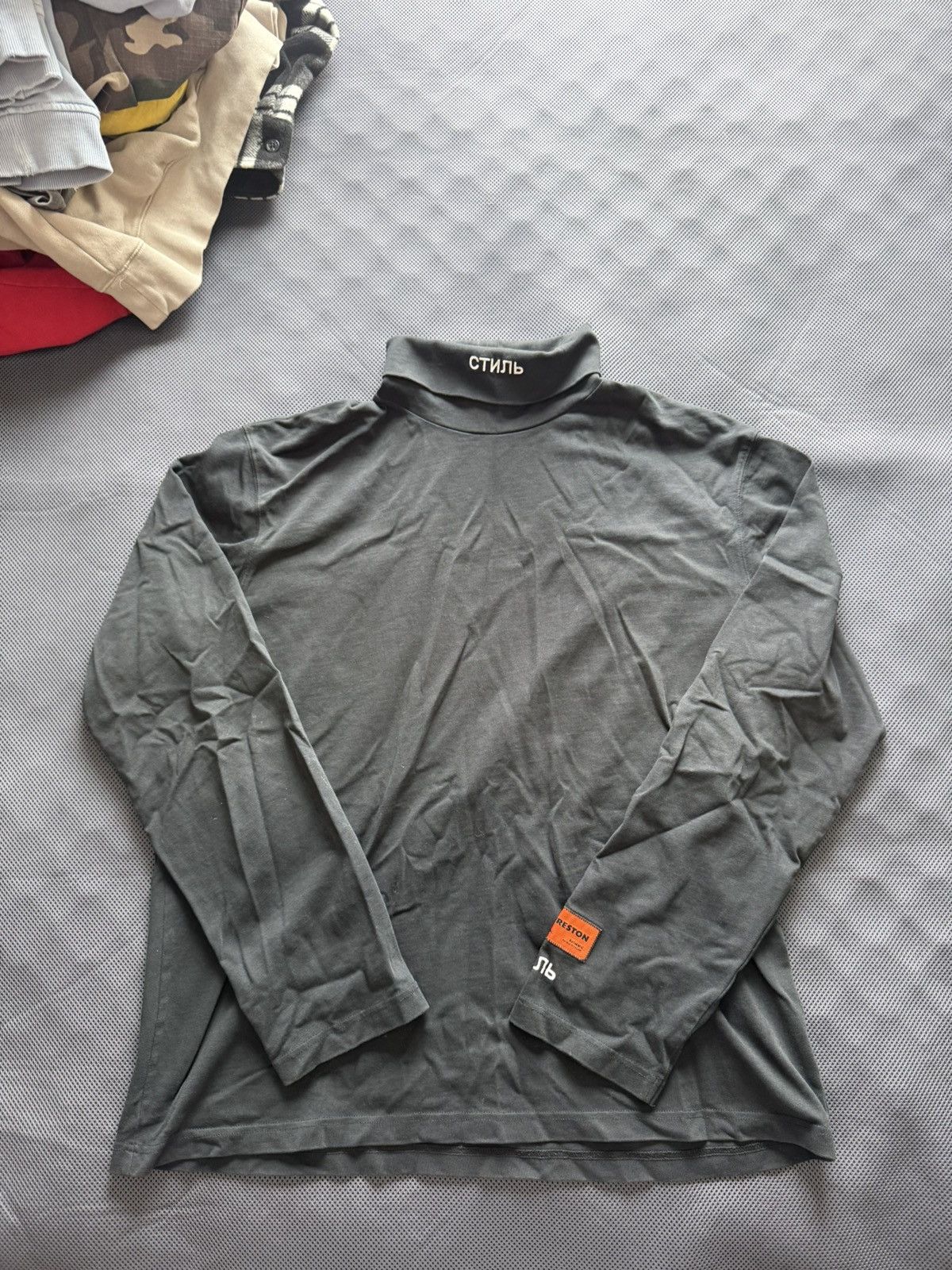 Heron Preston Heron Preston Long Sleeve Turtleneck Style Tee Size US L / EU 52-54 / 3 - 1 Thumbnail