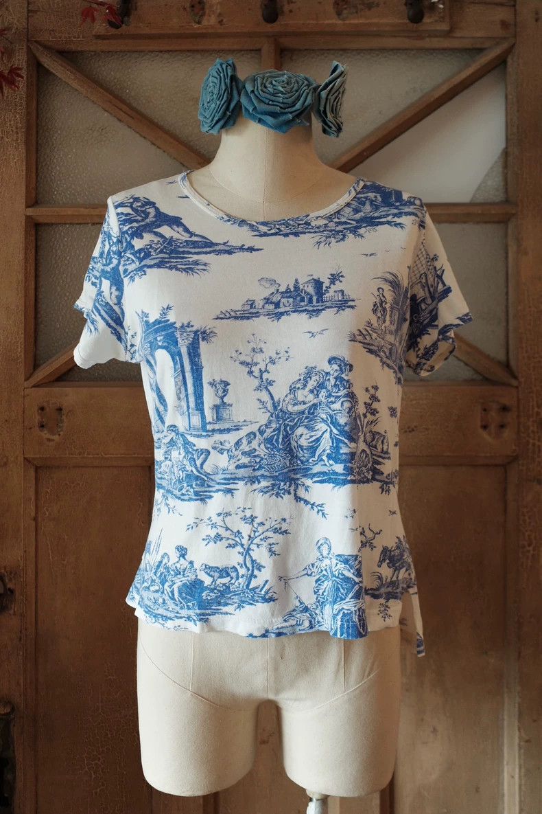Vivienne Westwood Vivienne Westwood Blue Porcelain Print T-shirt - dmc Size US M / EU 48-50 / 2 - 1 Thumbnail