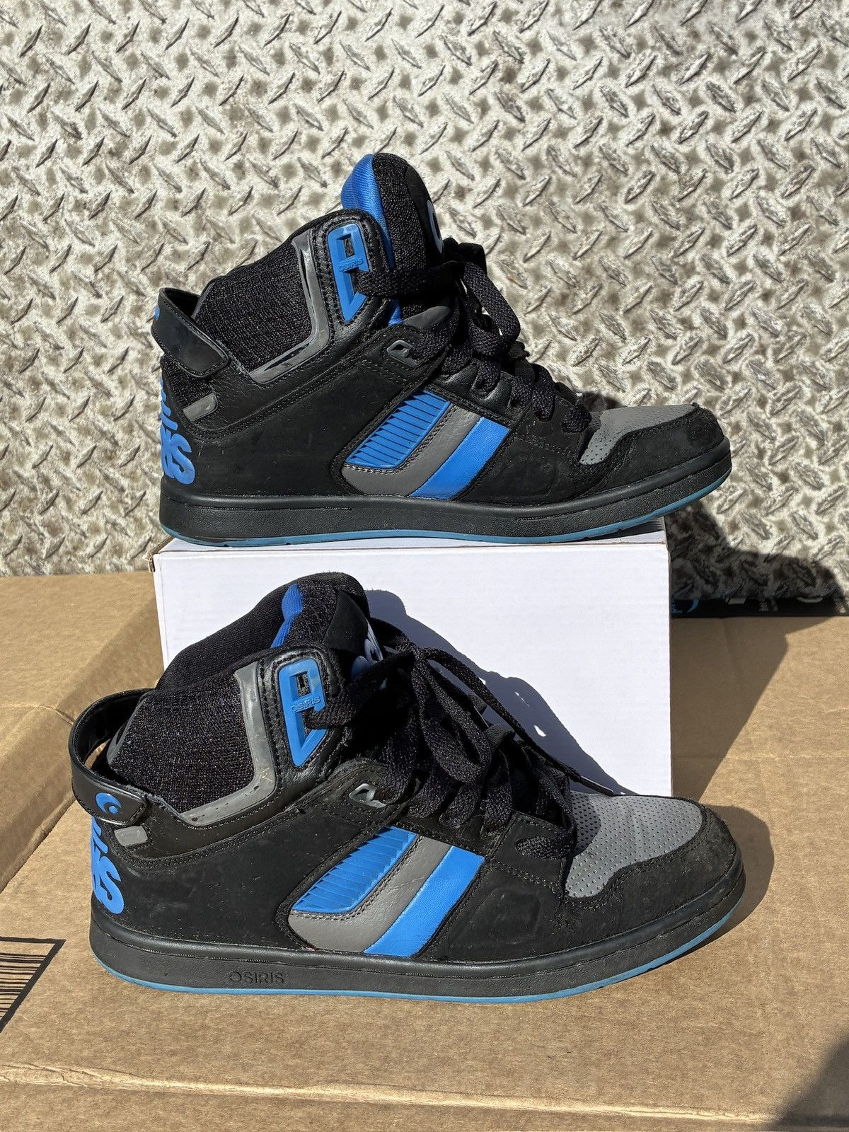 Osiris Osiris NYC 83 LTE Rare Blue Black Men's High Top Skate 7.5 Size US 7.5 / EU 40-41 - 2 Thumbnail