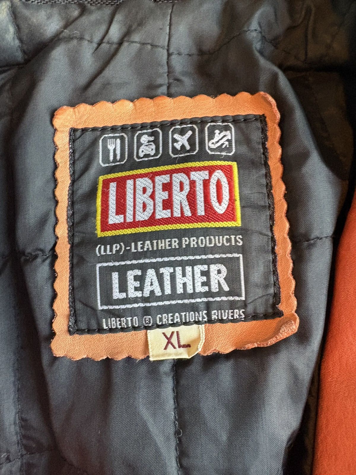 Libero Liberto Orange Leather Jacket Size US XL / EU 56 / 4 - 7 Thumbnail