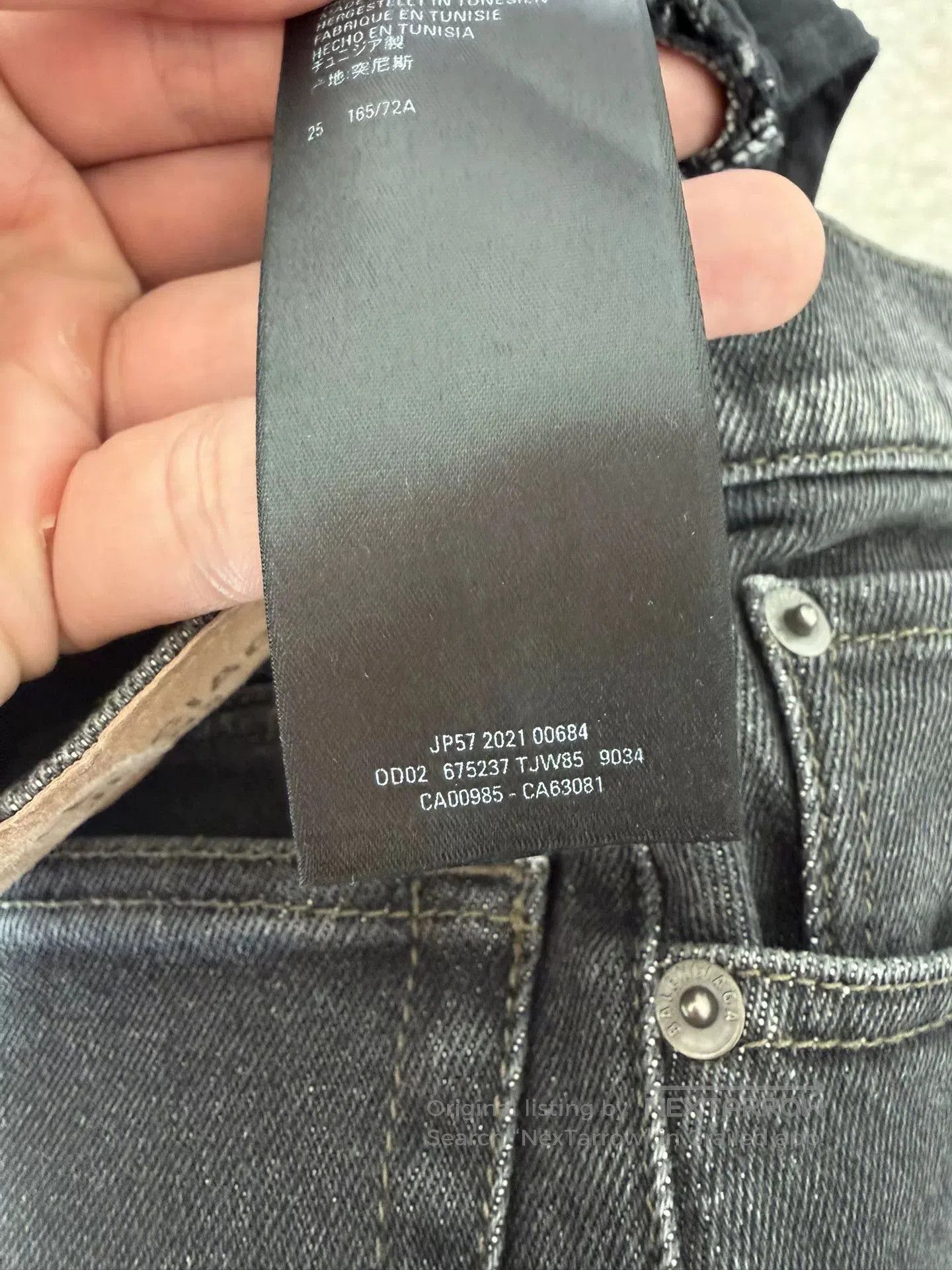 Balenciaga Balenciaga Women's Black Jeans Size 25. Size 25" / US 0 / IT 36 - 5 Thumbnail