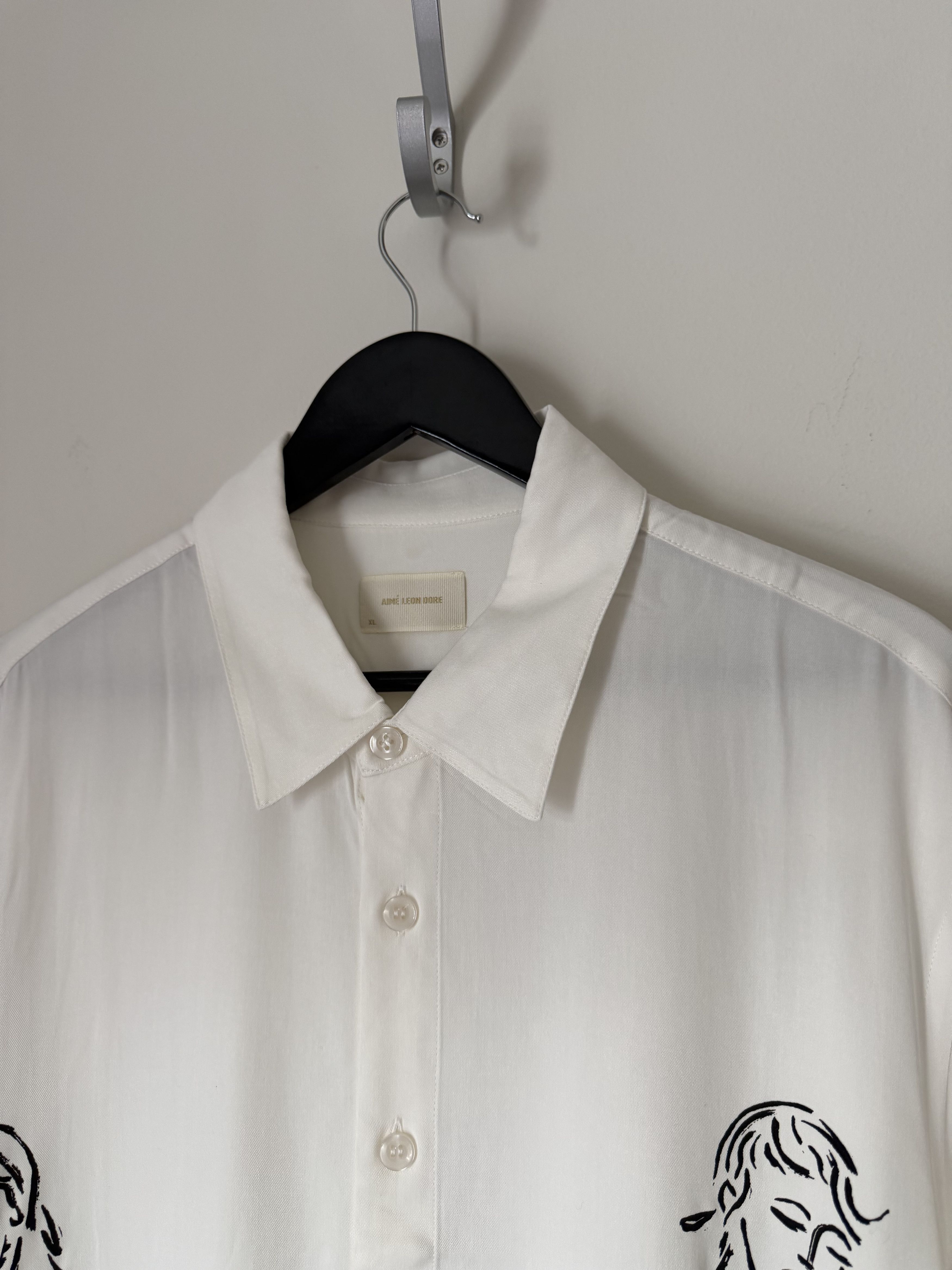 Aime Leon Dore Aime Leon Dore Choros Button Up Shirt in White Size US XL / EU 56 / 4 - 2 Thumbnail
