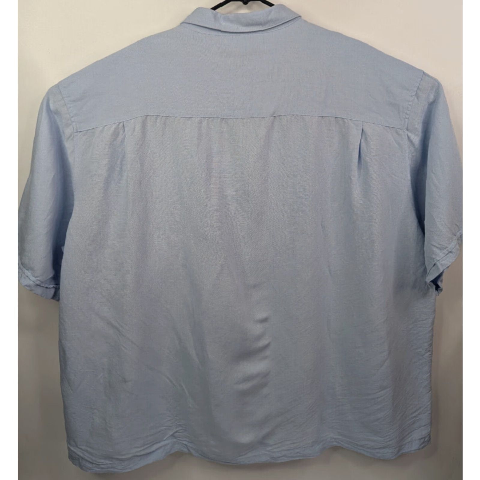 Cubavera Cubavera Shirt Men 4X Blue Piping Tuck Panel Linen Rayon Short Sleeve Button-Up Casual Vintage? No (must use original words) Size US XXL / EU 58 / 5 - 2 Thumbnail