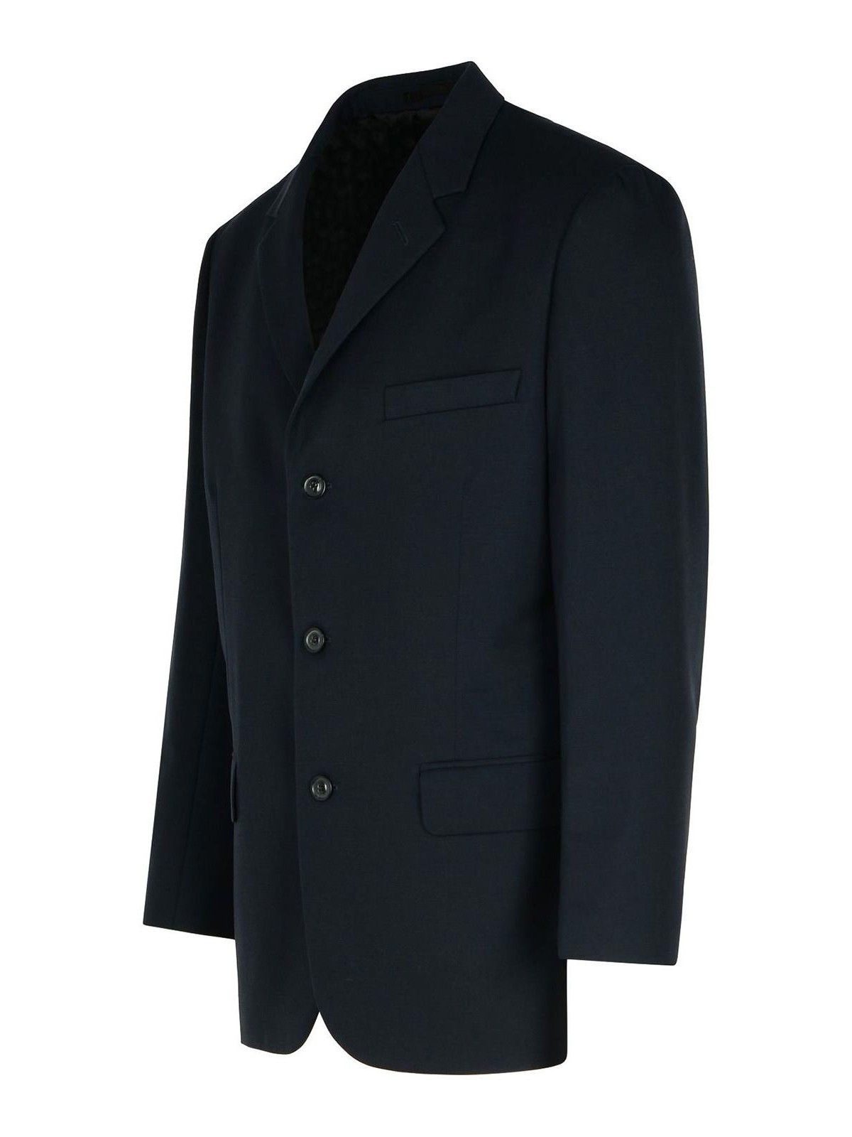 Maison Margiela o1loc1c1125 Virgin Wool Blazer in Blue Size US L / EU 52-54 / 3 - 3 Thumbnail