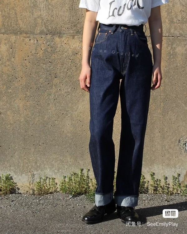 ANATOMICA Anatomica Marilyn 618 Loose Wide-Leg Jeans Size 25" / US 0 / IT 36 - 1 Thumbnail