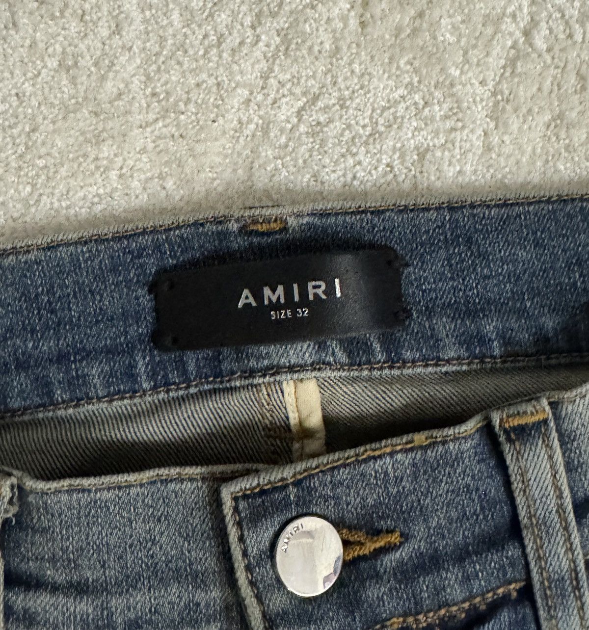 Amiri 💠Amiri💠 ART PATCH JEANS (32) Size US 32 / EU 48 - 3 Thumbnail