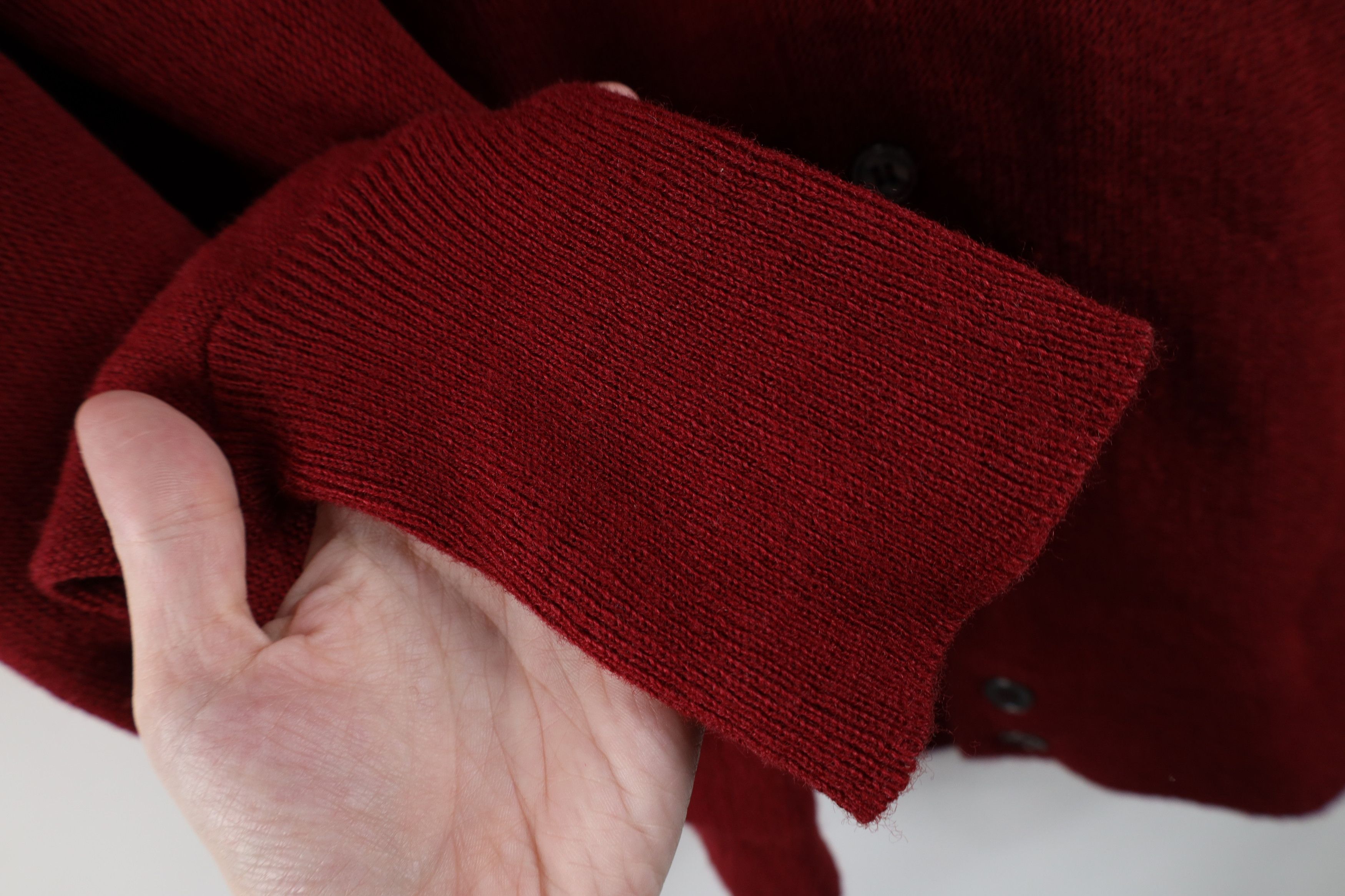 Vintage Vintage 70s Streetwear Knit Button Cardigan Sweater Red USA Size US XL / EU 56 / 4 - 7 Thumbnail