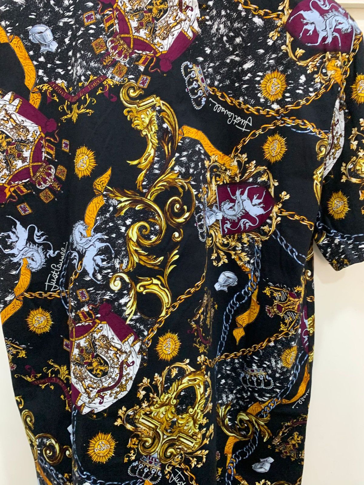 Just Cavalli Jersey Print T-shirt Iconic Shields Just Cavalli size S, new Size US S / EU 44-46 / 1 - 11 Thumbnail