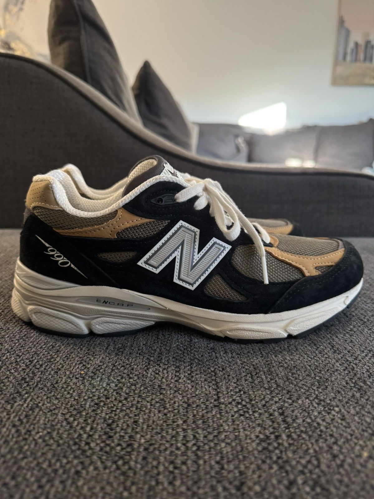 New Balance Teddy Santis x New Balance 990v3 Made in USA 'Black Tan' Size US 7.5 / EU 40-41 - 5 Thumbnail