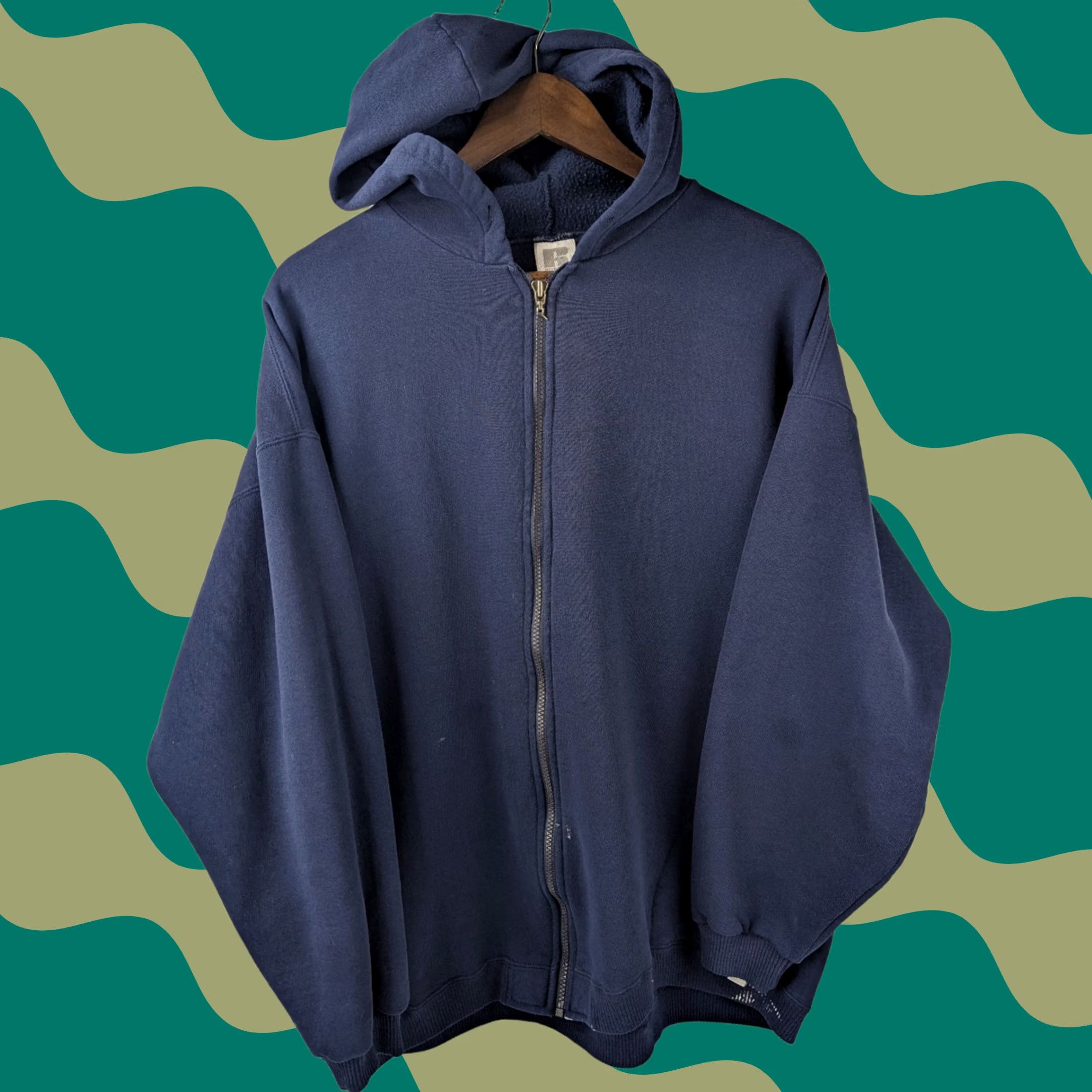 Russell Athletic 🩶Vintage 90s Russell Athletic Zip Up Hoodie