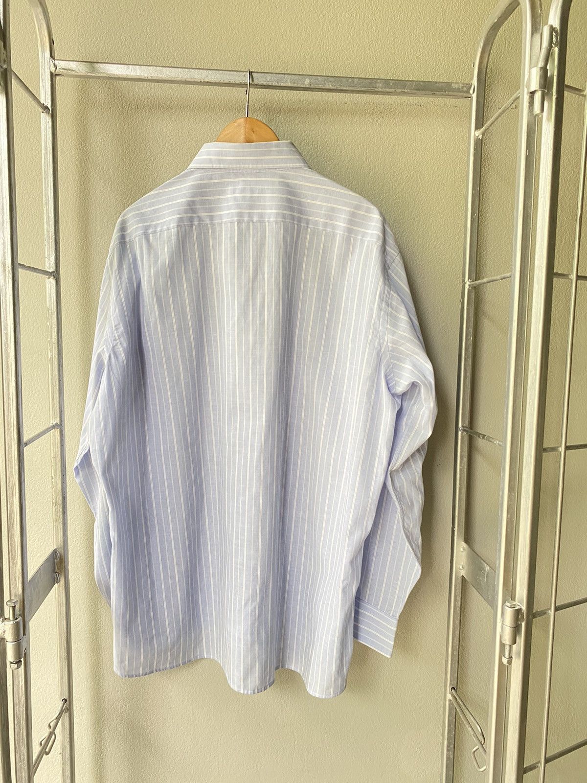 Christian Dior Monsieur Christian Dior vintage strip shirt Size US XL / EU 56 / 4 - 2 Thumbnail