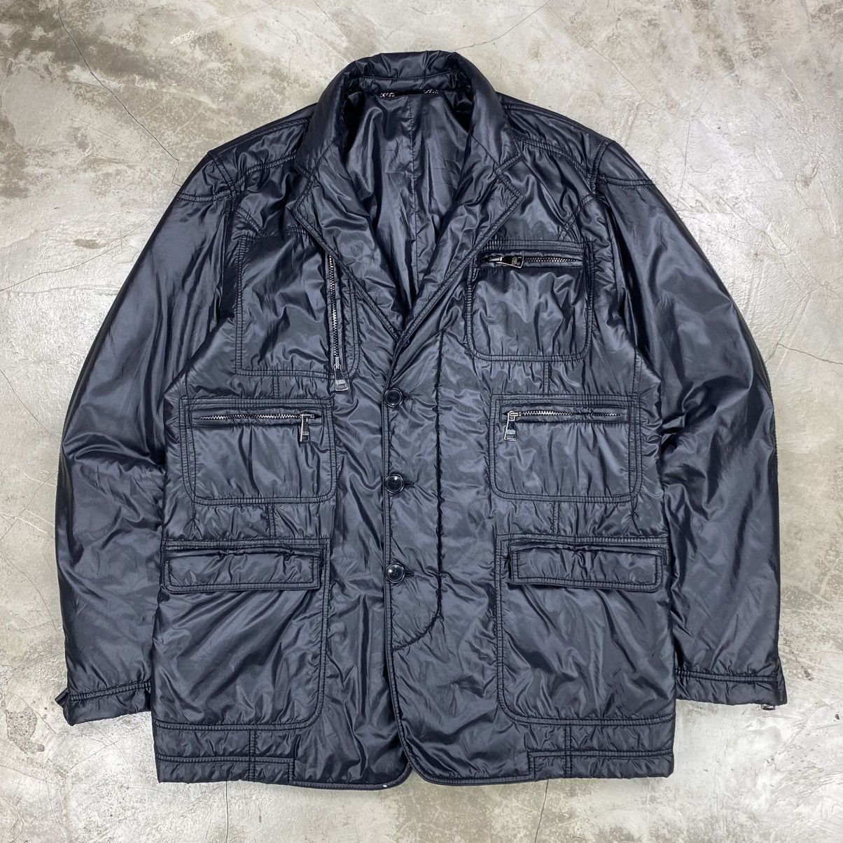 Dolce & Gabbana Multi-Pocket Puffer Blazer Jacket Size US L / EU 52-54 / 3 - 1 Thumbnail
