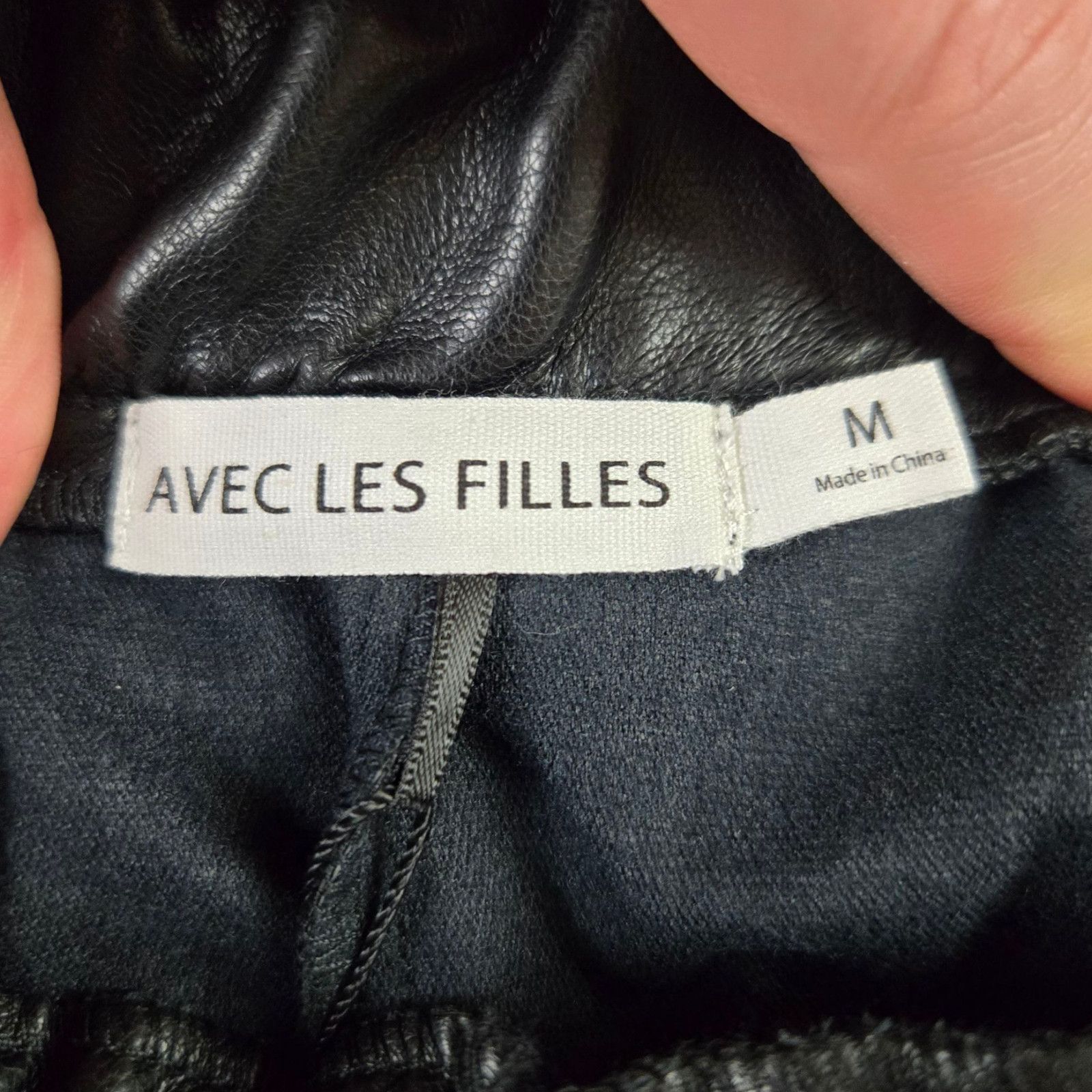 Other Black Faux Leather High Rise Straight Pants Size Medium Size 30" / US 8 / IT 44 - 8 Thumbnail