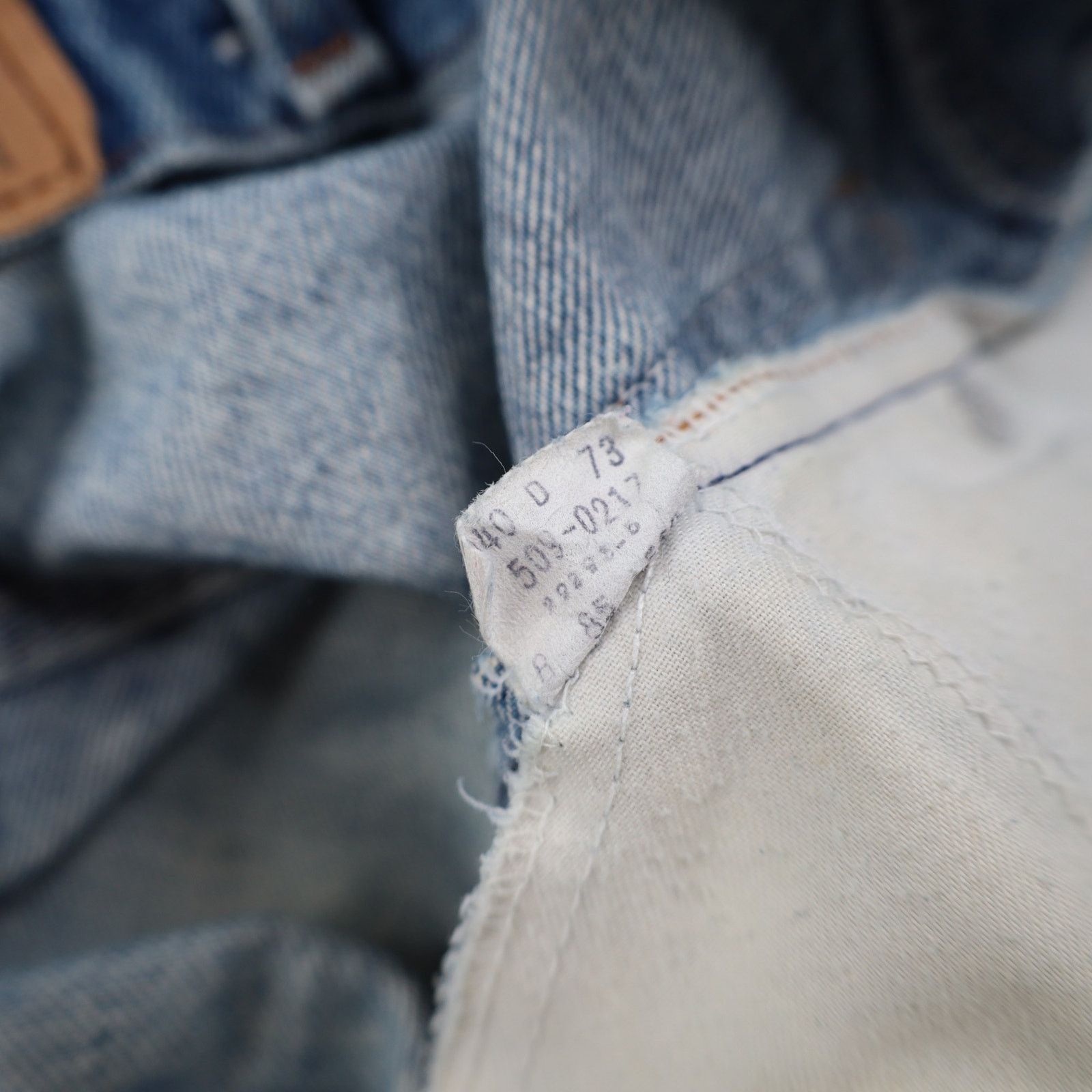 Levi's × Vintage Vintage Levis 509-0217 Distressed Orange Tab Denim Jeans Size US 29 - 16 Thumbnail