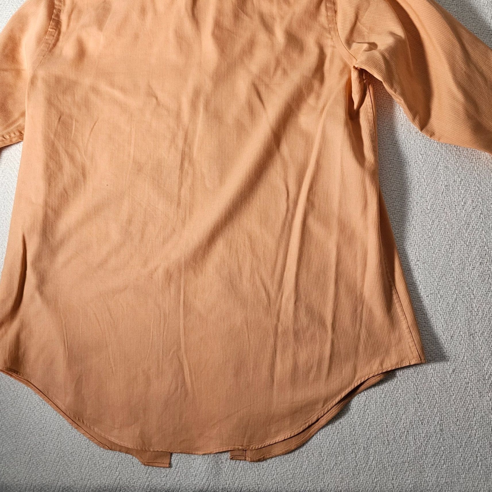 Madison Madison Dress Shirt Men's 15.5 Orange Slim Medium Button Up Collared Size US M / EU 48-50 / 2 - 8 Thumbnail