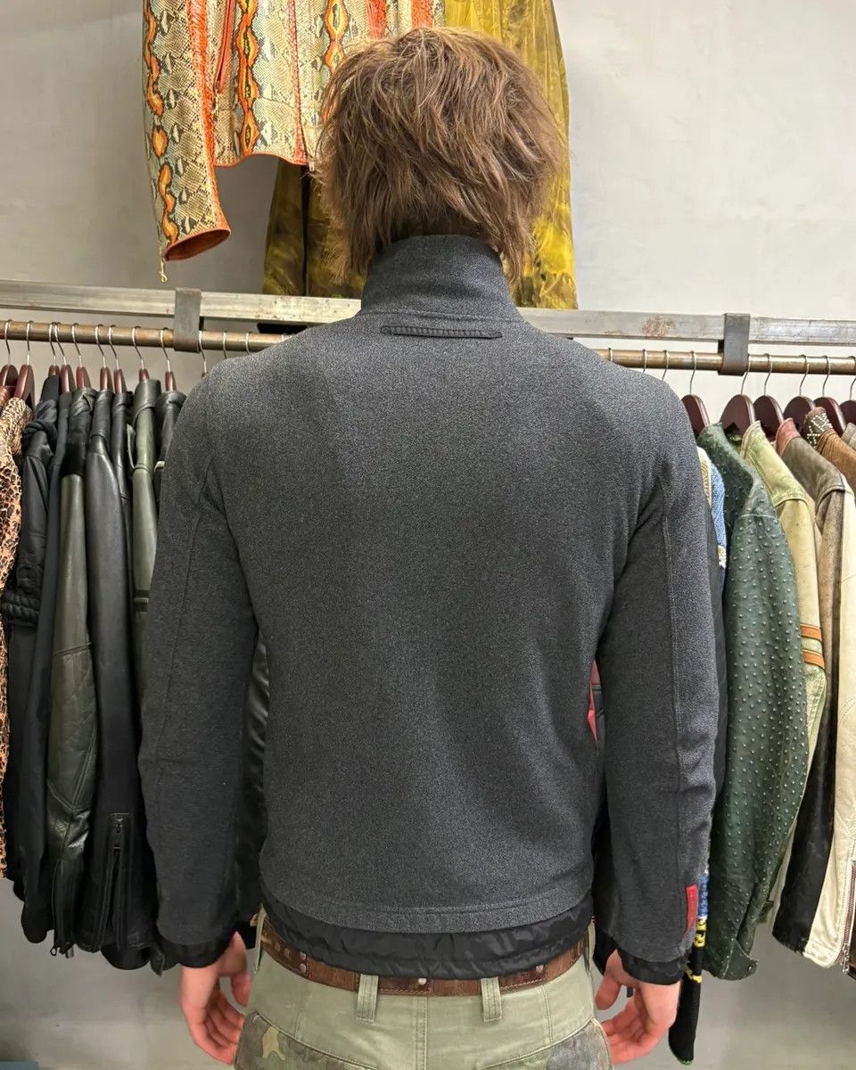 Prada 2000s Prada Grey Layered Zip-up Jacket Size S / US 4 / IT 40 - 3 Thumbnail