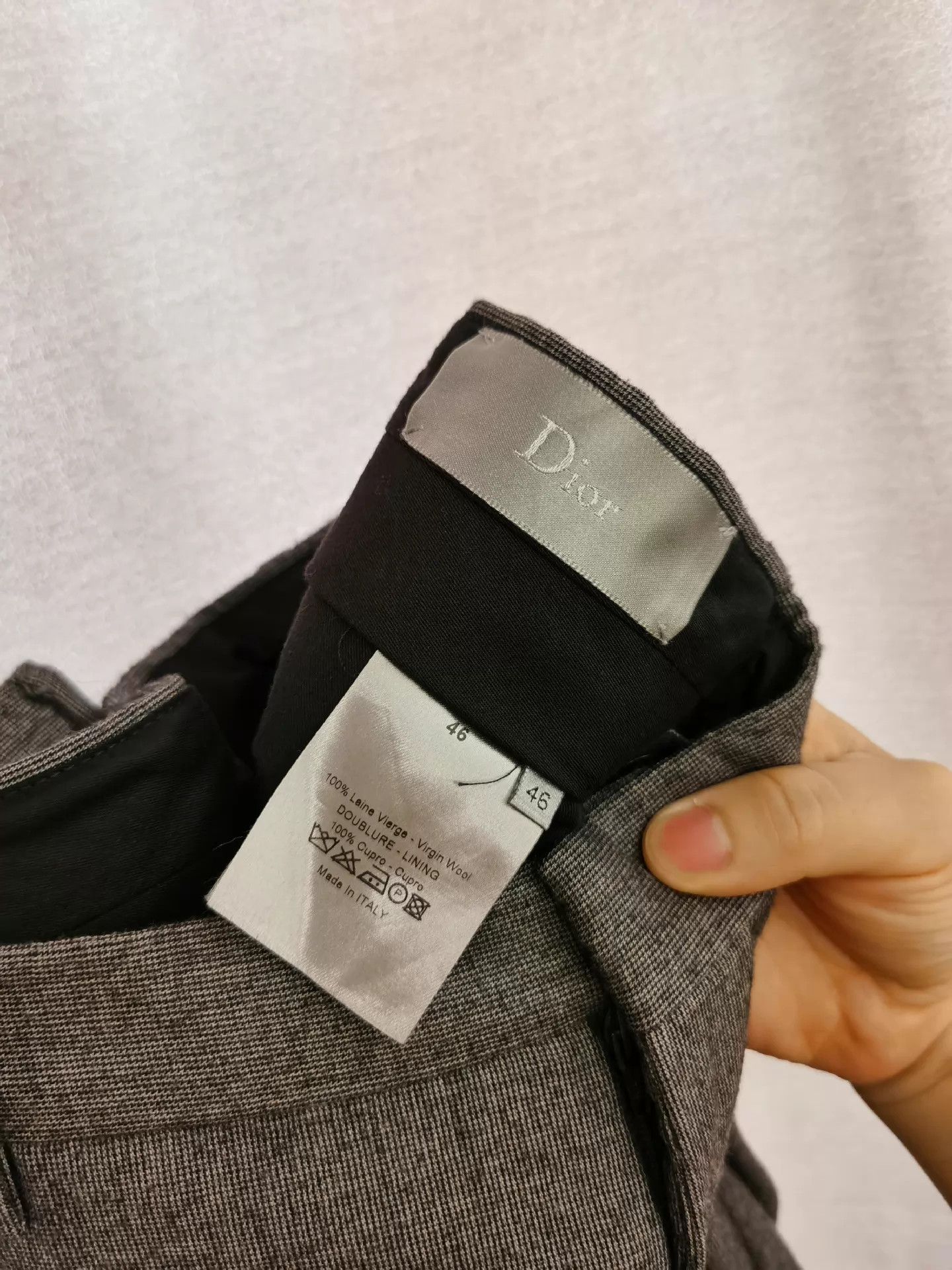Dior Dior Classic Gray Wool Suit 46 (Worn) Size 46R - 9 Thumbnail