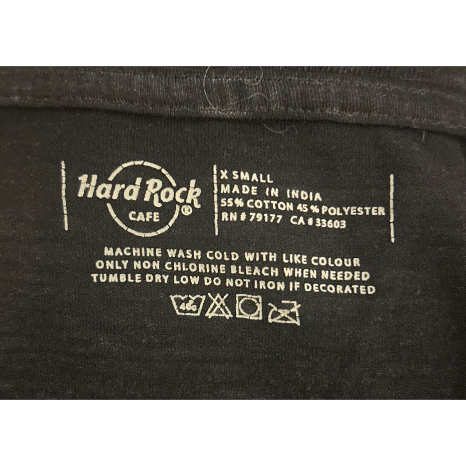 Hard Rock Cafe VINTAGE? Hard Rock Cafe XS T Shirt Womens Black Logo Washington DC 2152 Size XS / US 0-2 / IT 36-38 - 3 Thumbnail