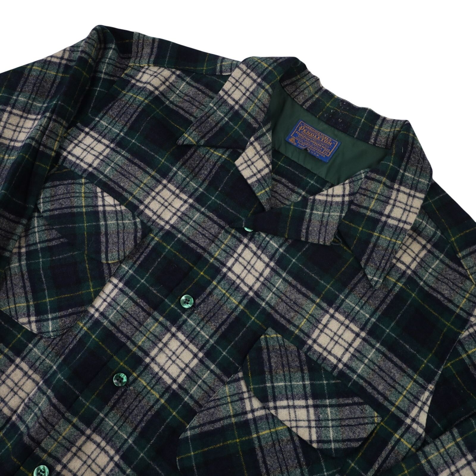 Pendleton × Vintage Vintage Pendleton Loop Collar Wool Flannel Plaid Shirt Size US XL / EU 56 / 4 - 2 Thumbnail