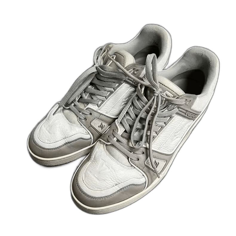 Louis Vuitton Louis Vuitton Gray White Classic Trainer Sneakers Size US 7 / EU 40 - 1 Thumbnail